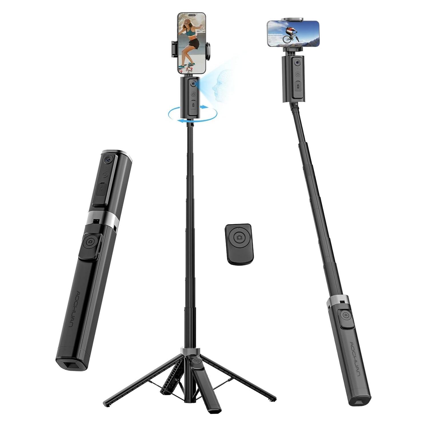 Trípode de Seguimiento Facial AOCHUAN 57" (144.78 cm)