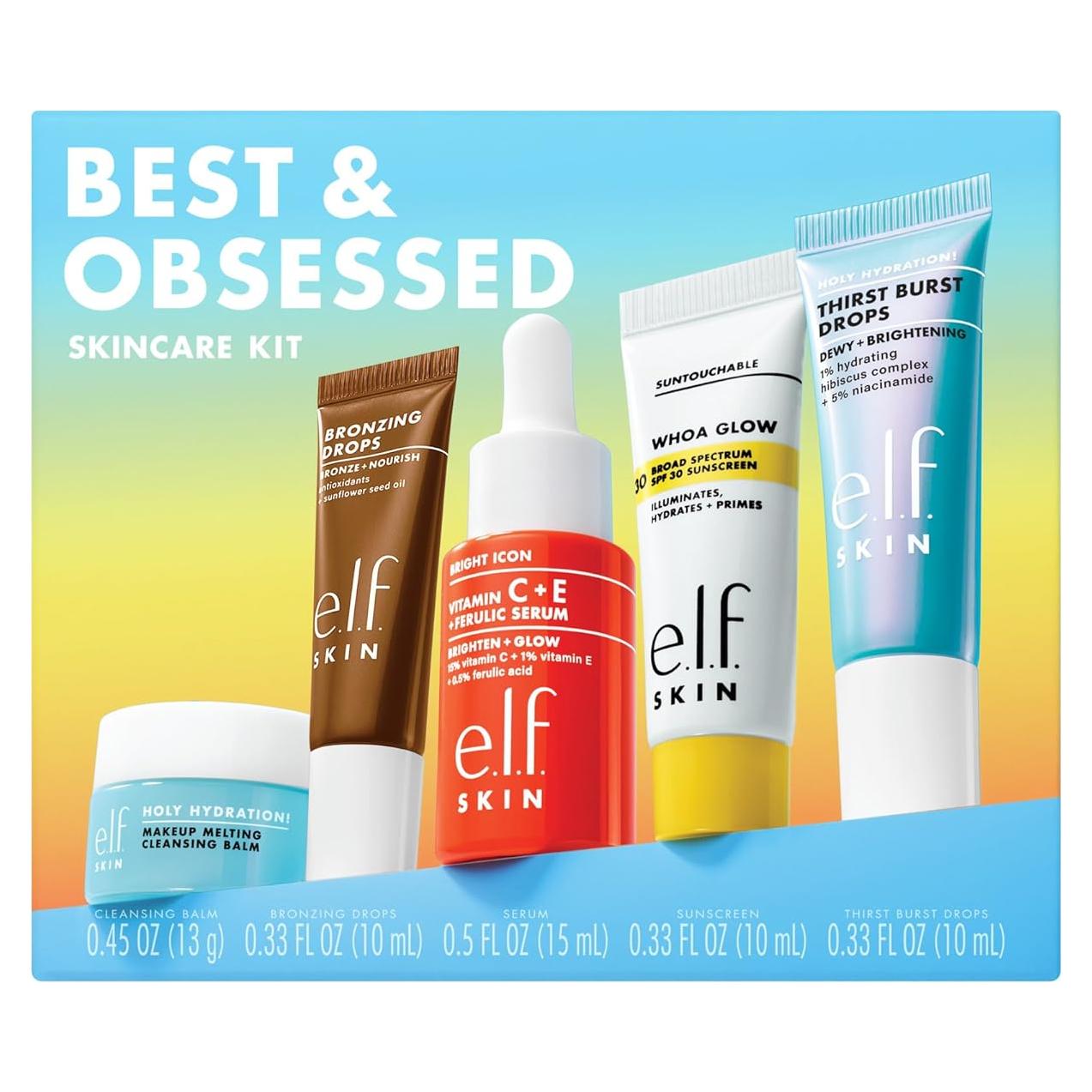Kit de Cuidado de la Piel e.l.f. SKIN Mini - 5 Productos Veganos