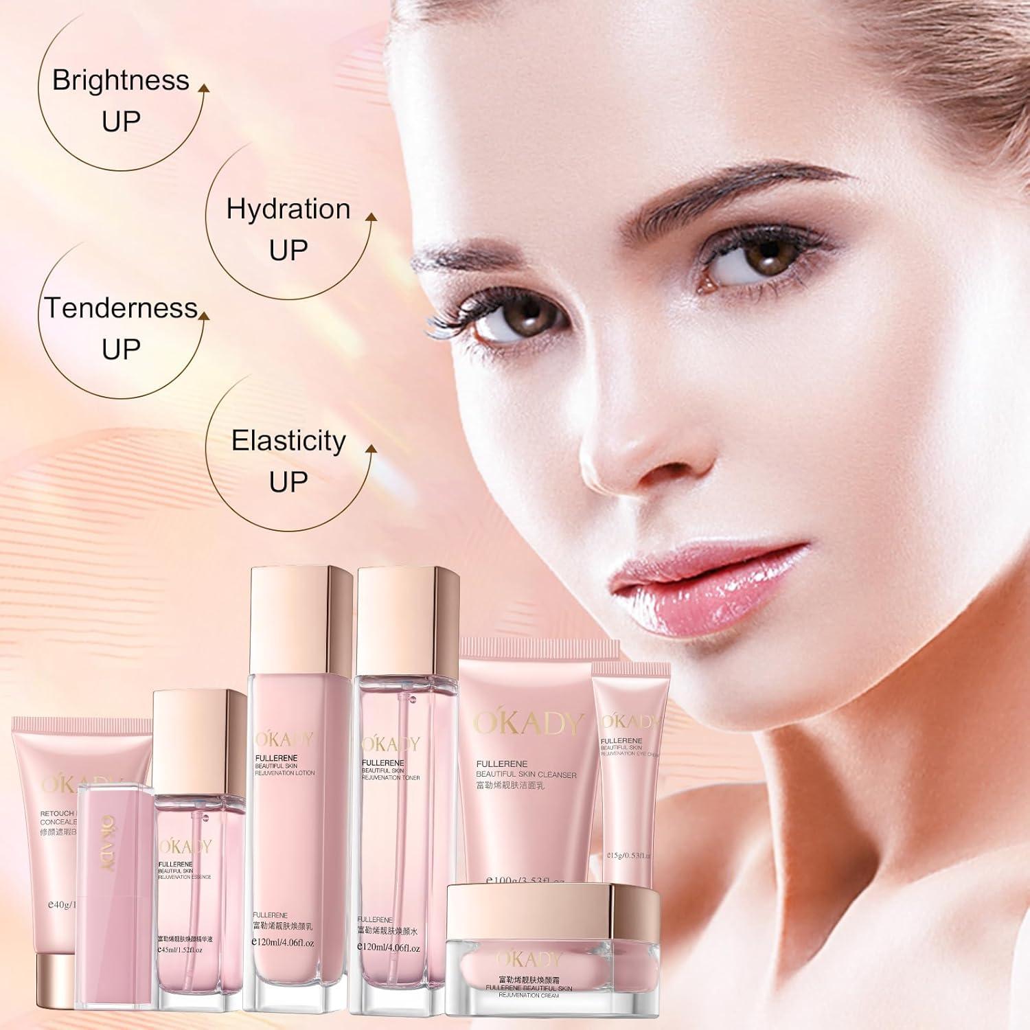 Set de Cuidado de Piel y Maquillaje O'KADY 8 en 1 Antioxidante