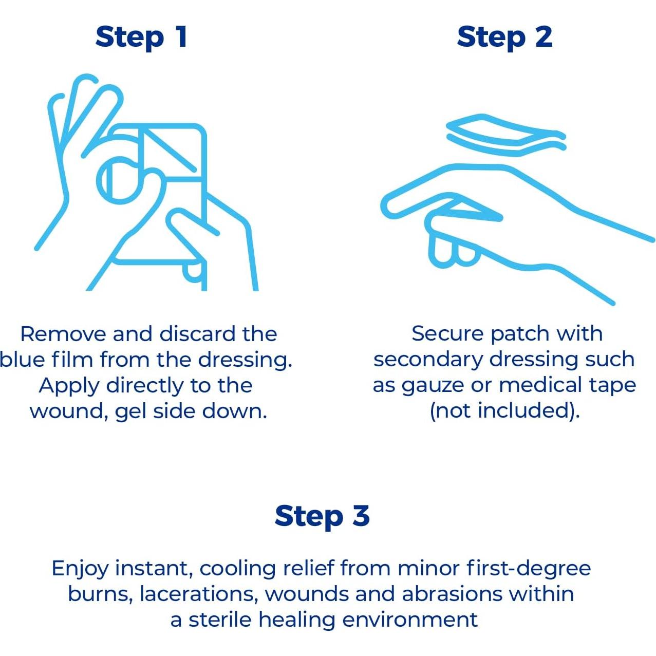 Vendas de Hidrogel SilverSeal 5.08x7.62 cm, 6 unidades