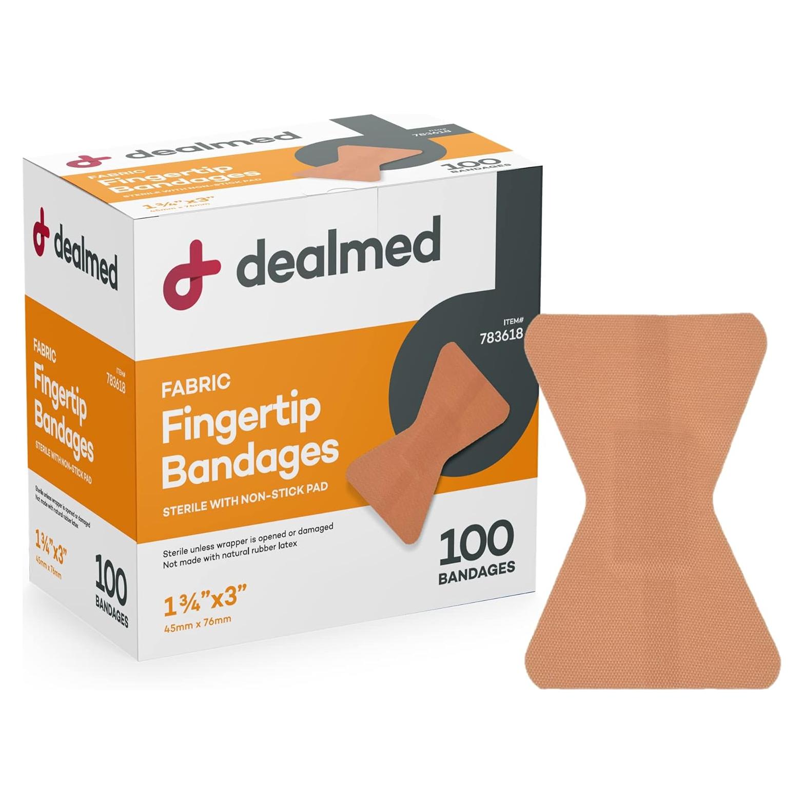 Venda Adhesiva Flexible Dealmed Punta de Dedo - 100 Unidades