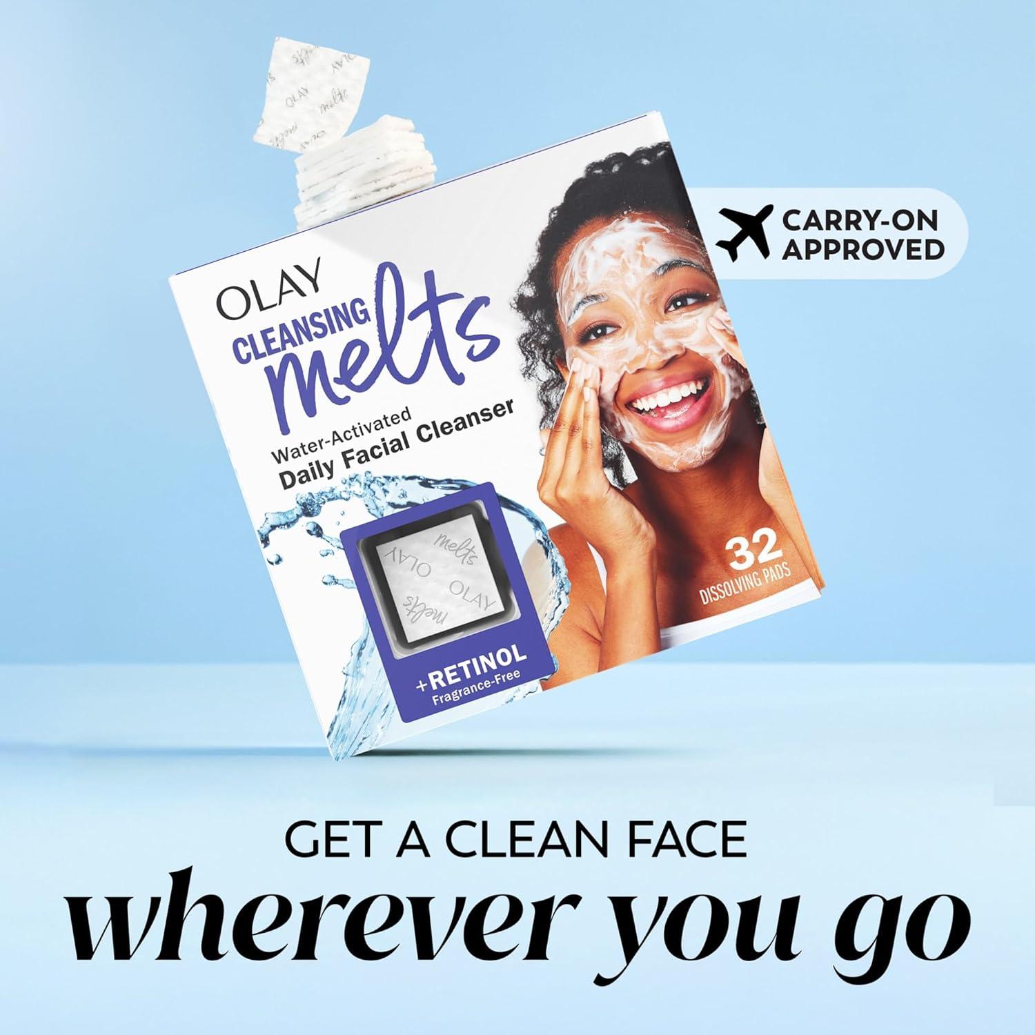 Olay Cleansing Melts Jabón Facial Retinol 12 Unidades 18g