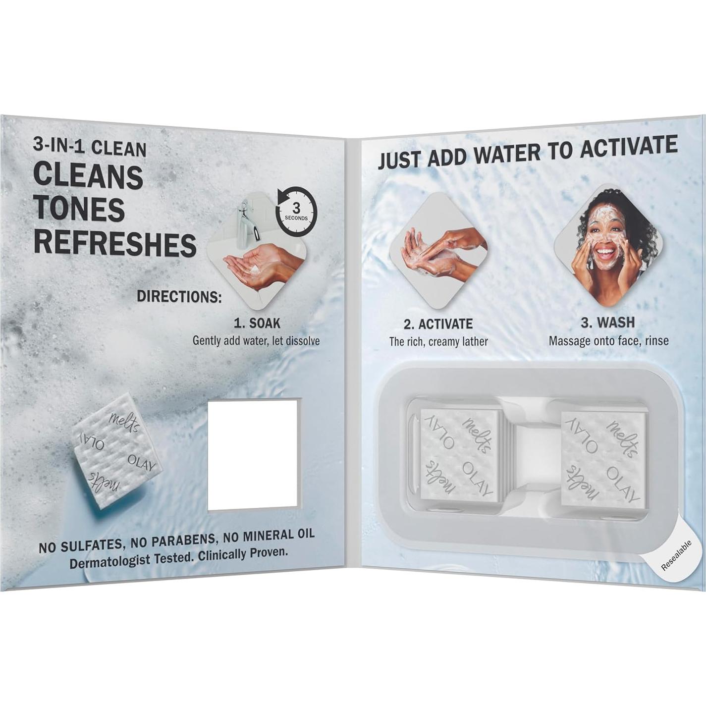 Olay Cleansing Melts Jabón Facial Retinol 12 Unidades 18g