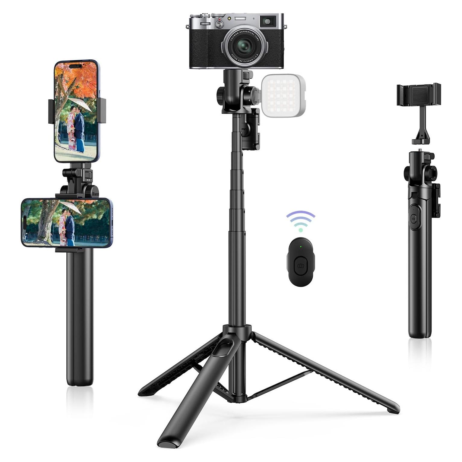 Trípode Extensible ULANZI MT-70 para Teléfono y Cámara 160 cm