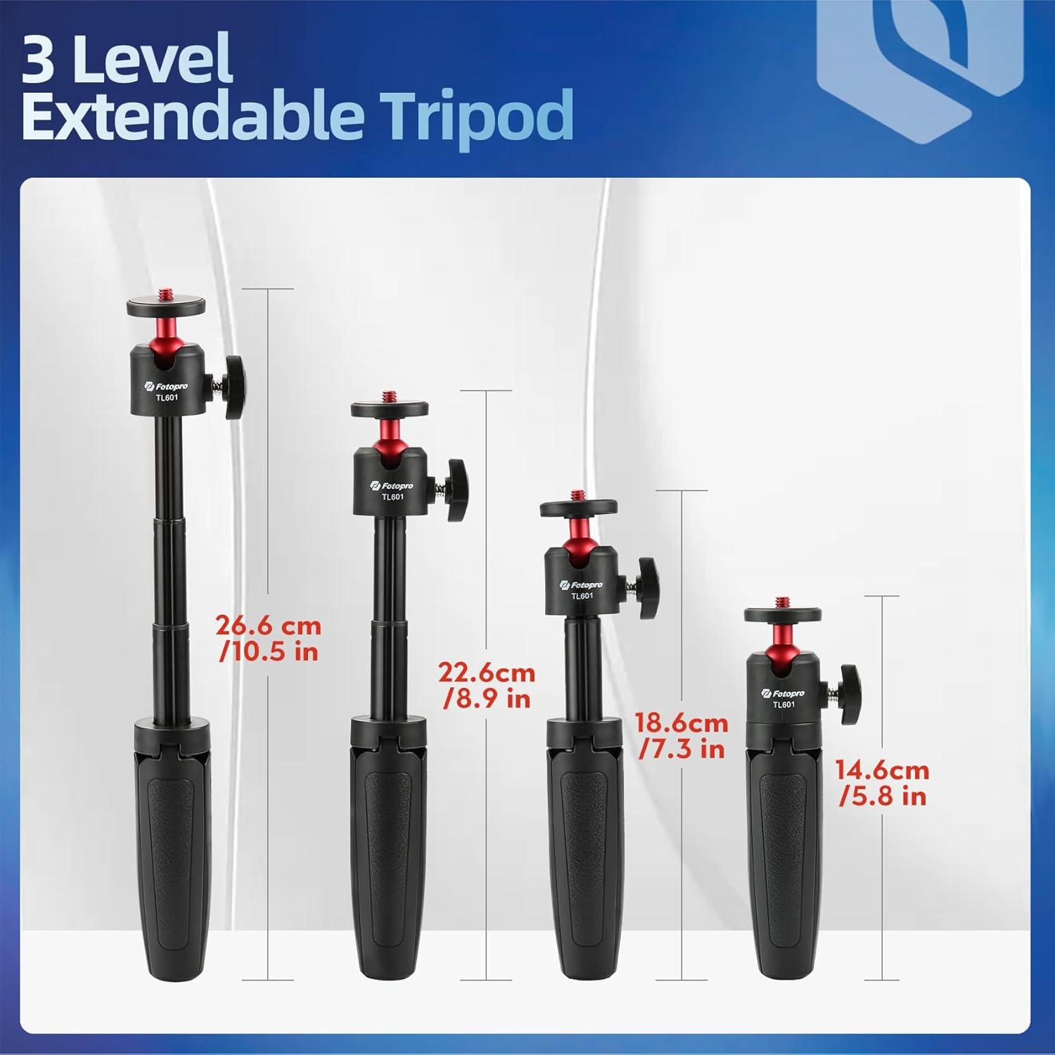 Trípode Mini Fotopro TL-601 Extensible 360° para Teléfono