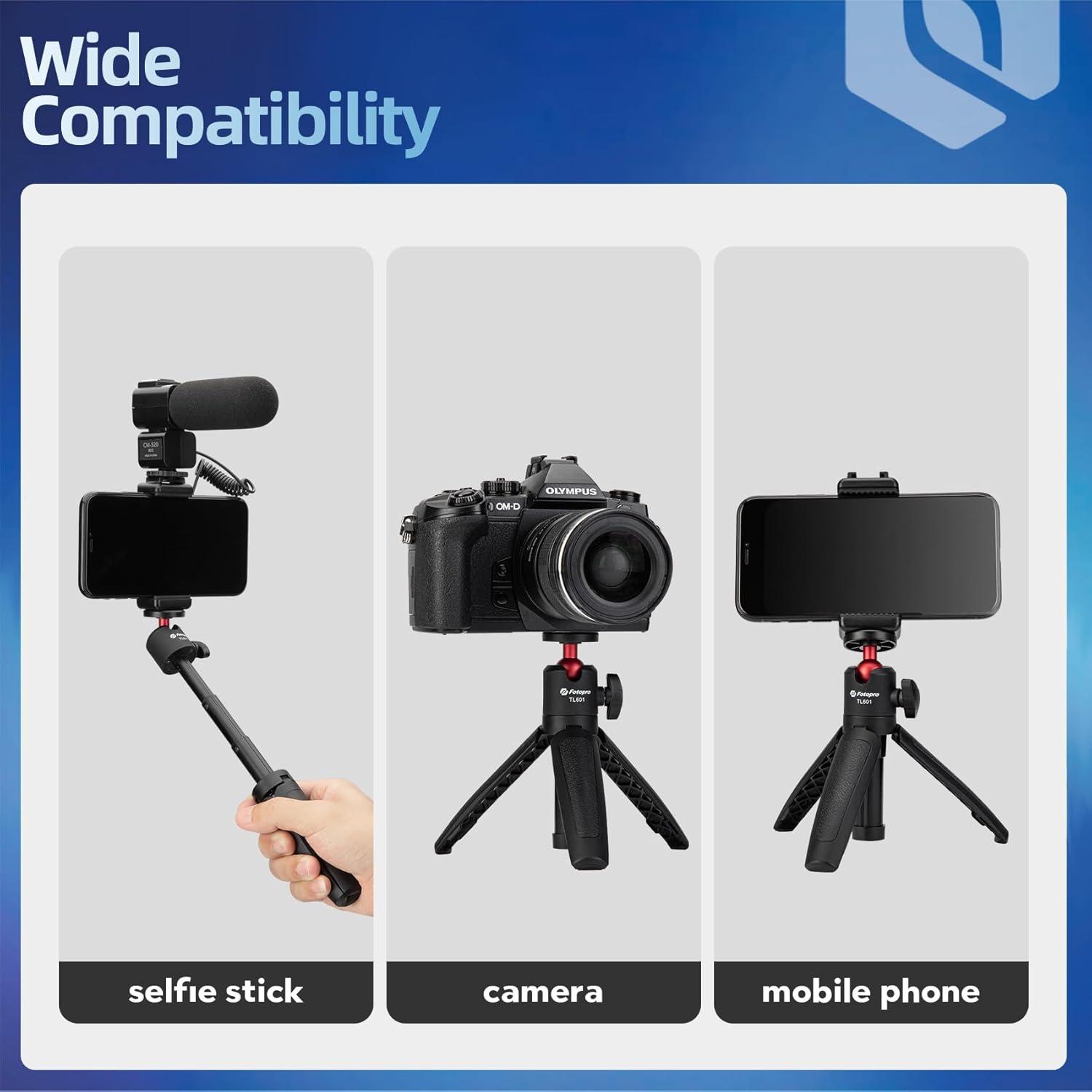 Trípode Mini Fotopro TL-601 Extensible 360° para Teléfono