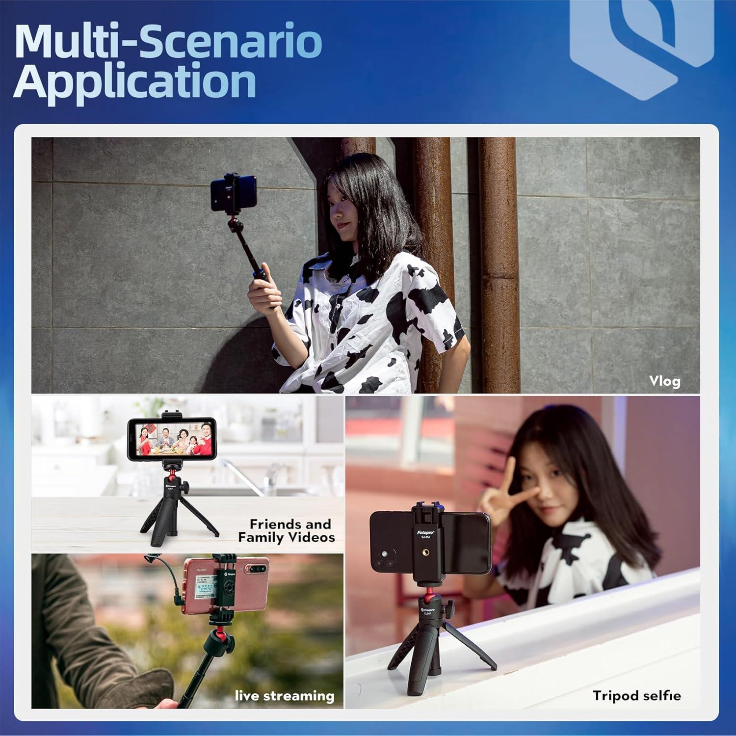 Trípode Mini Fotopro TL-601 Extensible 360° para Teléfono