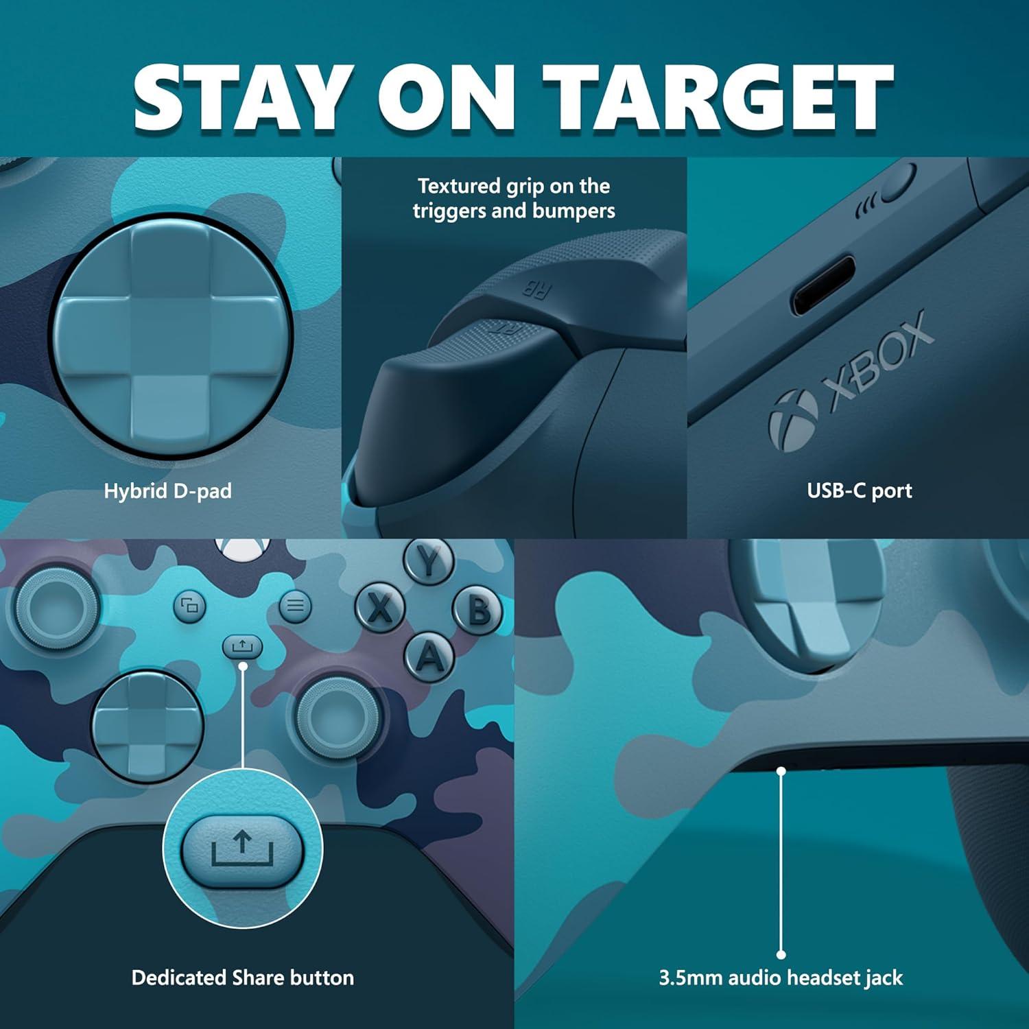 Controlador Inalámbrico Xbox Camuflaje Mineral - QAU-00073