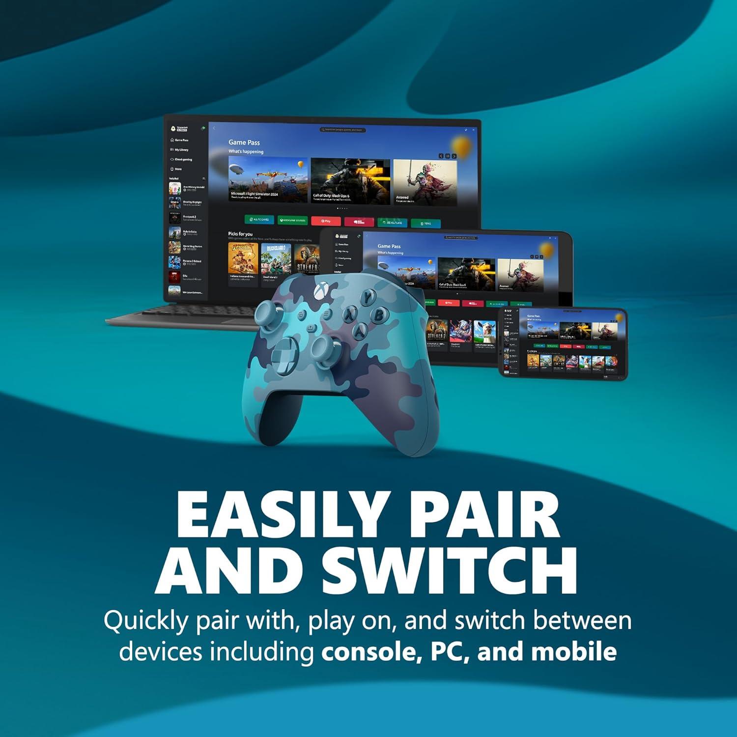 Controlador Inalámbrico Xbox Camuflaje Mineral - QAU-00073