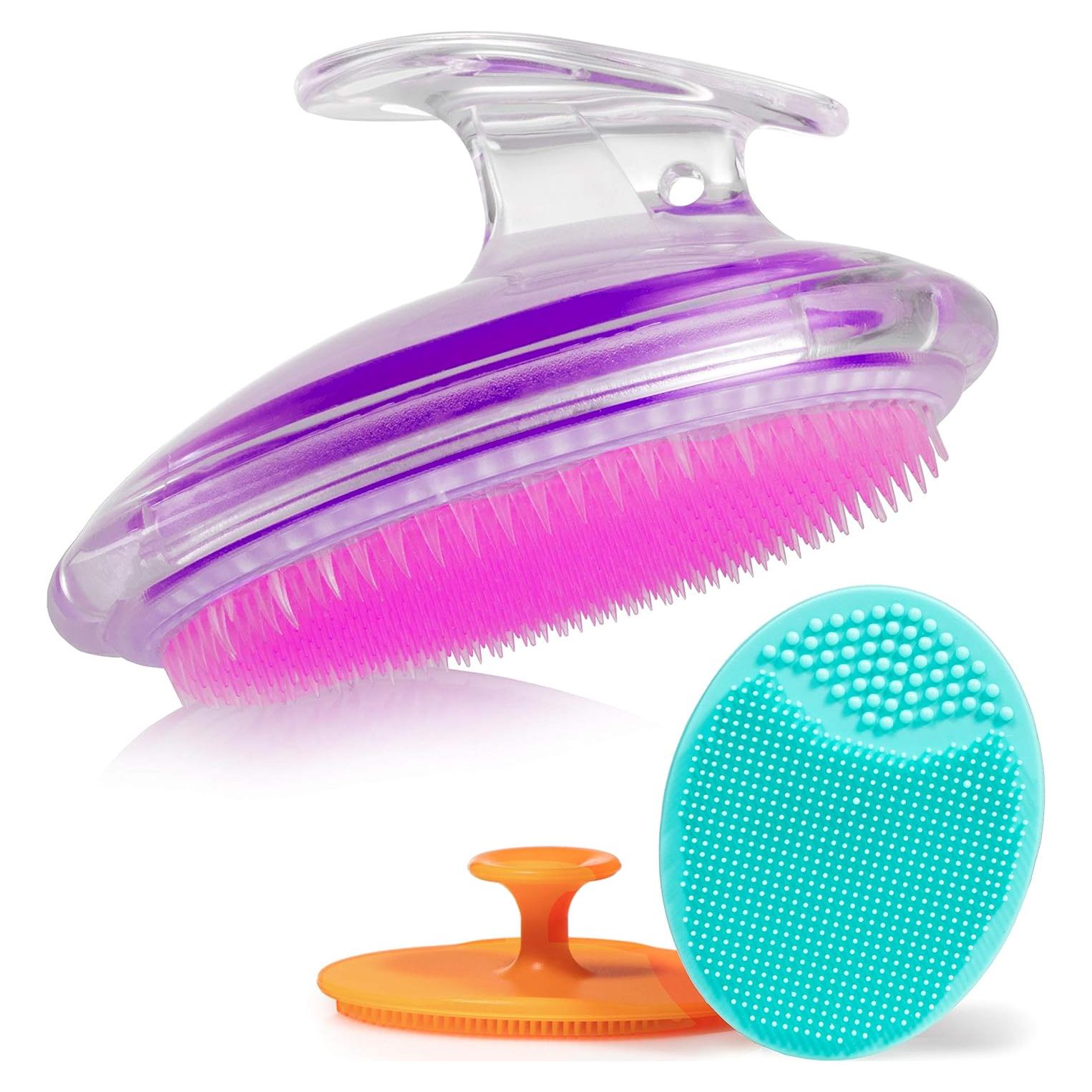 Dylonic Set de 3 Cepillos Exfoliantes para Cuerpo y Cara