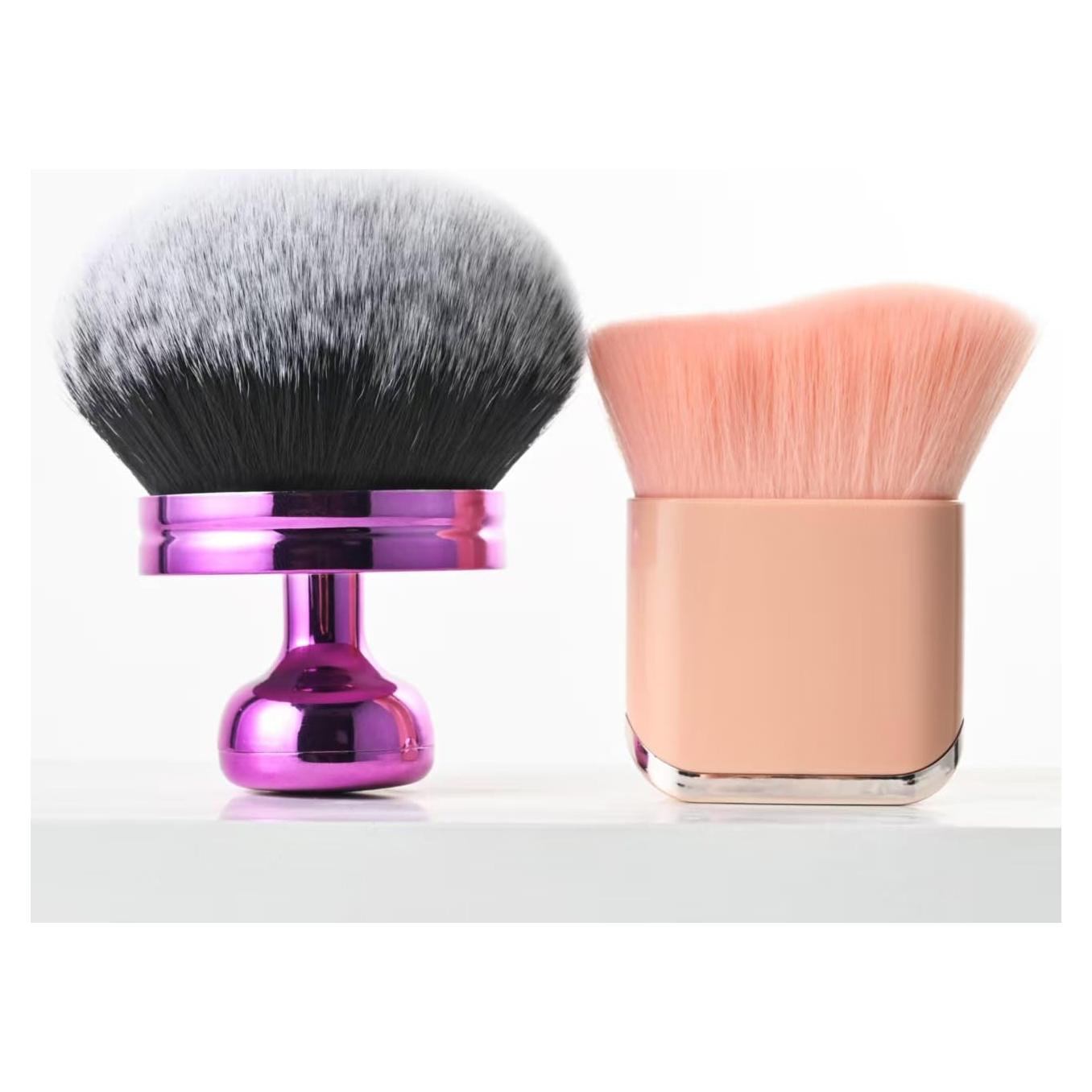 Set de Brochas de Maquillaje Kabuki ZIG1 - 2 Piezas Suaves