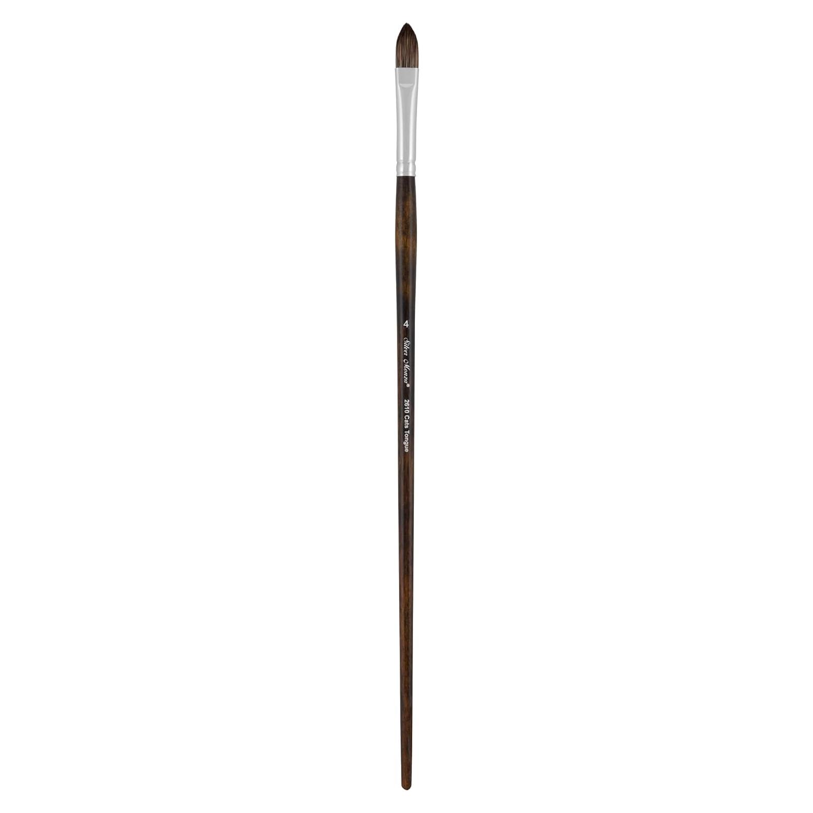 Pincel Cats Tongue Silver Brush Limited 2610-4 Sintético 30.48cm