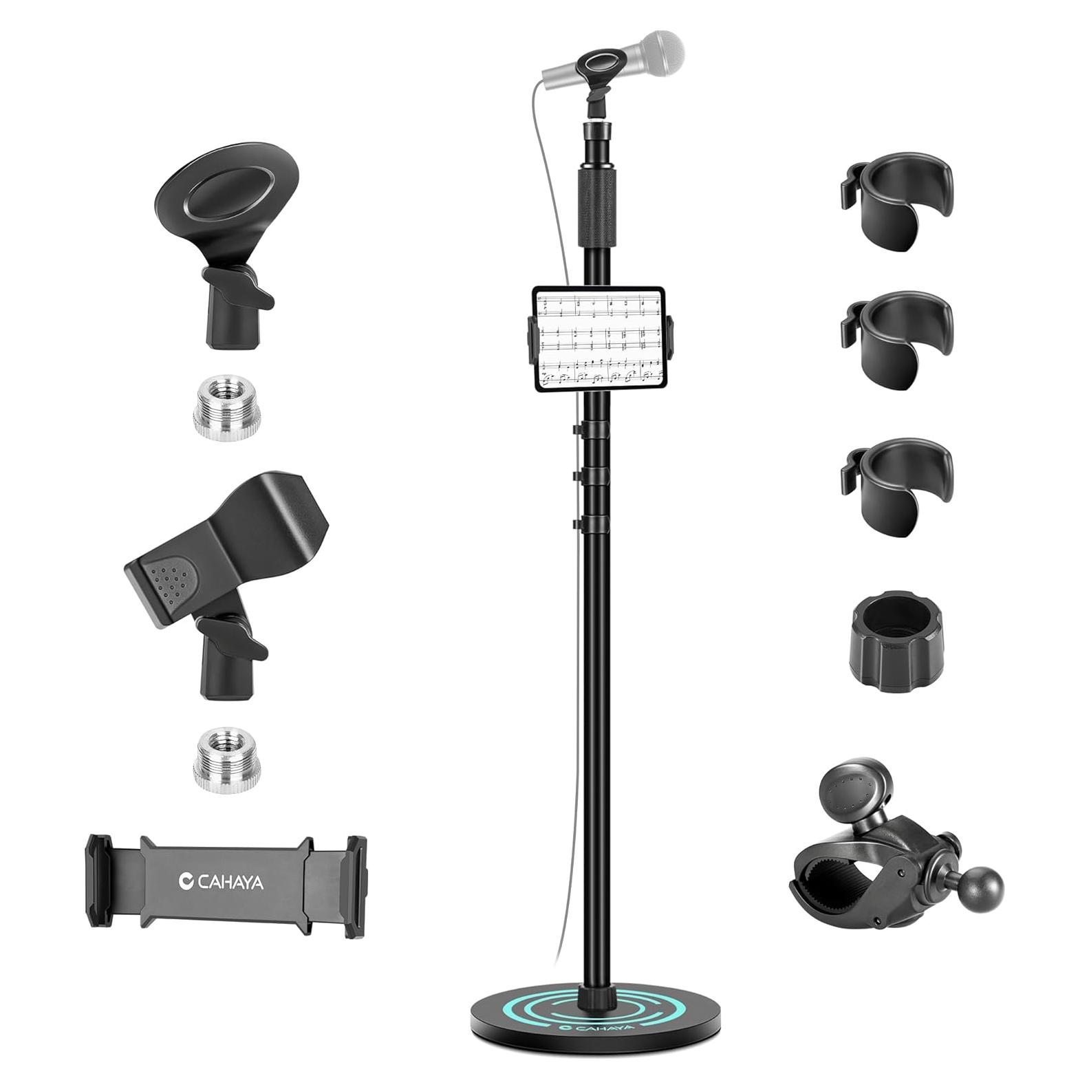 Soporte de Micrófono CAHAYA de Piso Ajustable 50-64"