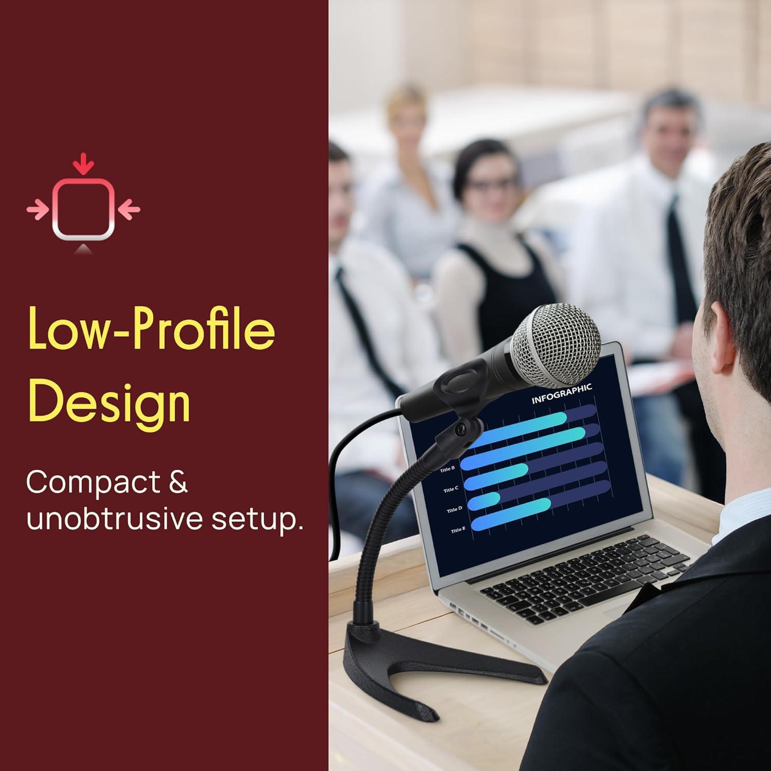 Soporte de Micrófono de Escritorio Pyle PMKS8 Ajustable 20.8 cm