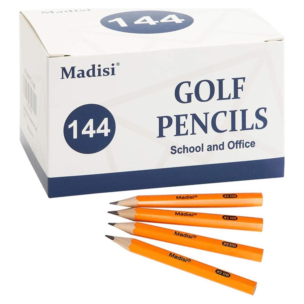 Lápices Mini Pre-Afilados HB #2 Madisi 144 Unidades