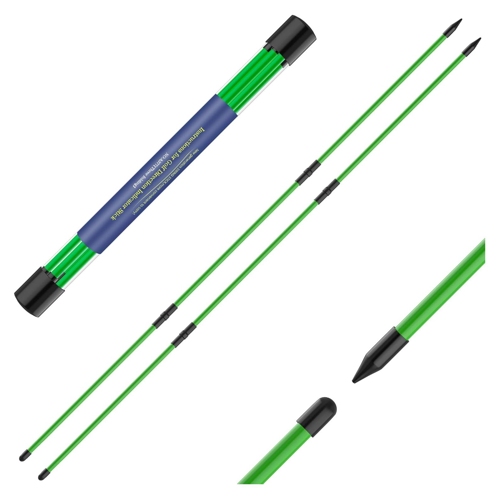 Palos de Alineación de Golf Seticek 2 Pack Plegables 121.92 cm