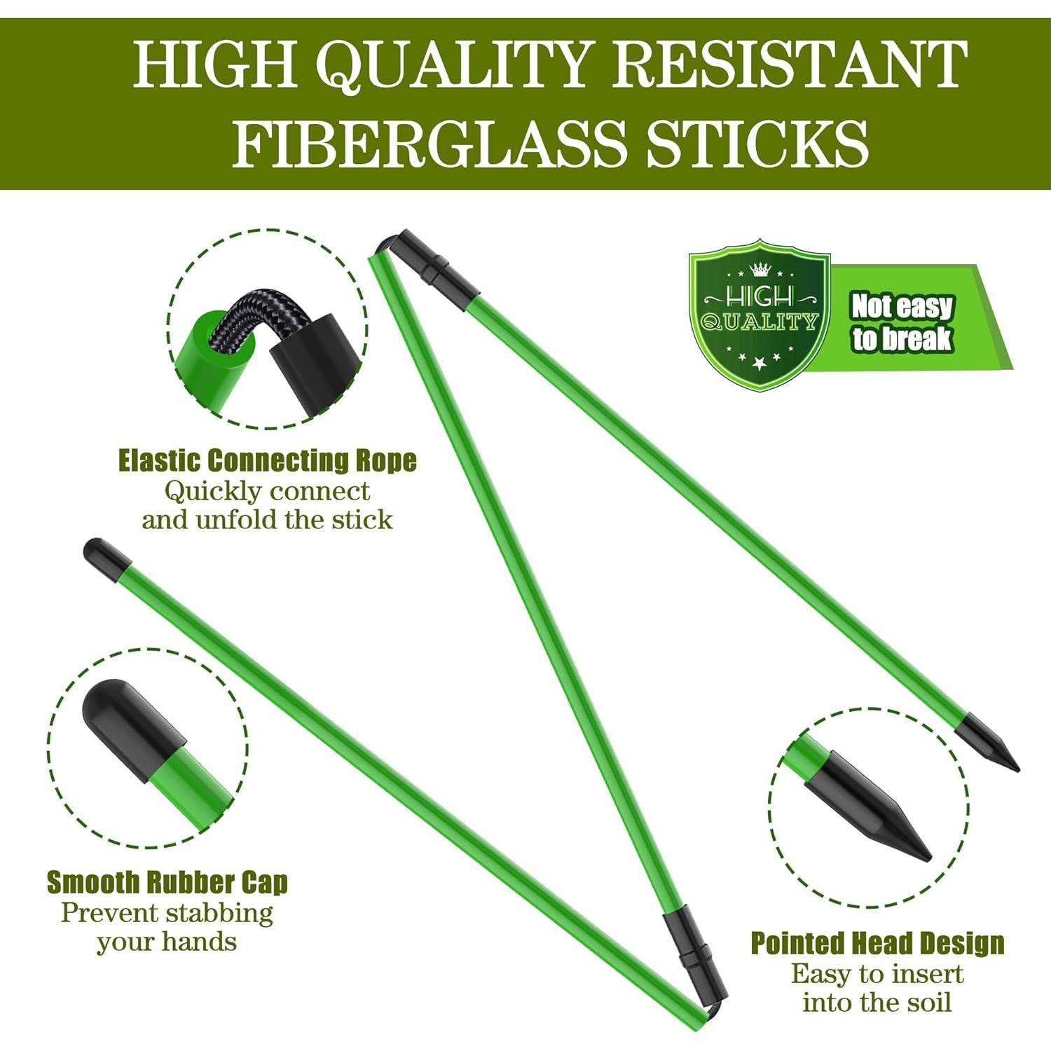 Palos de Alineación de Golf Seticek 2 Pack Plegables 121.92 cm