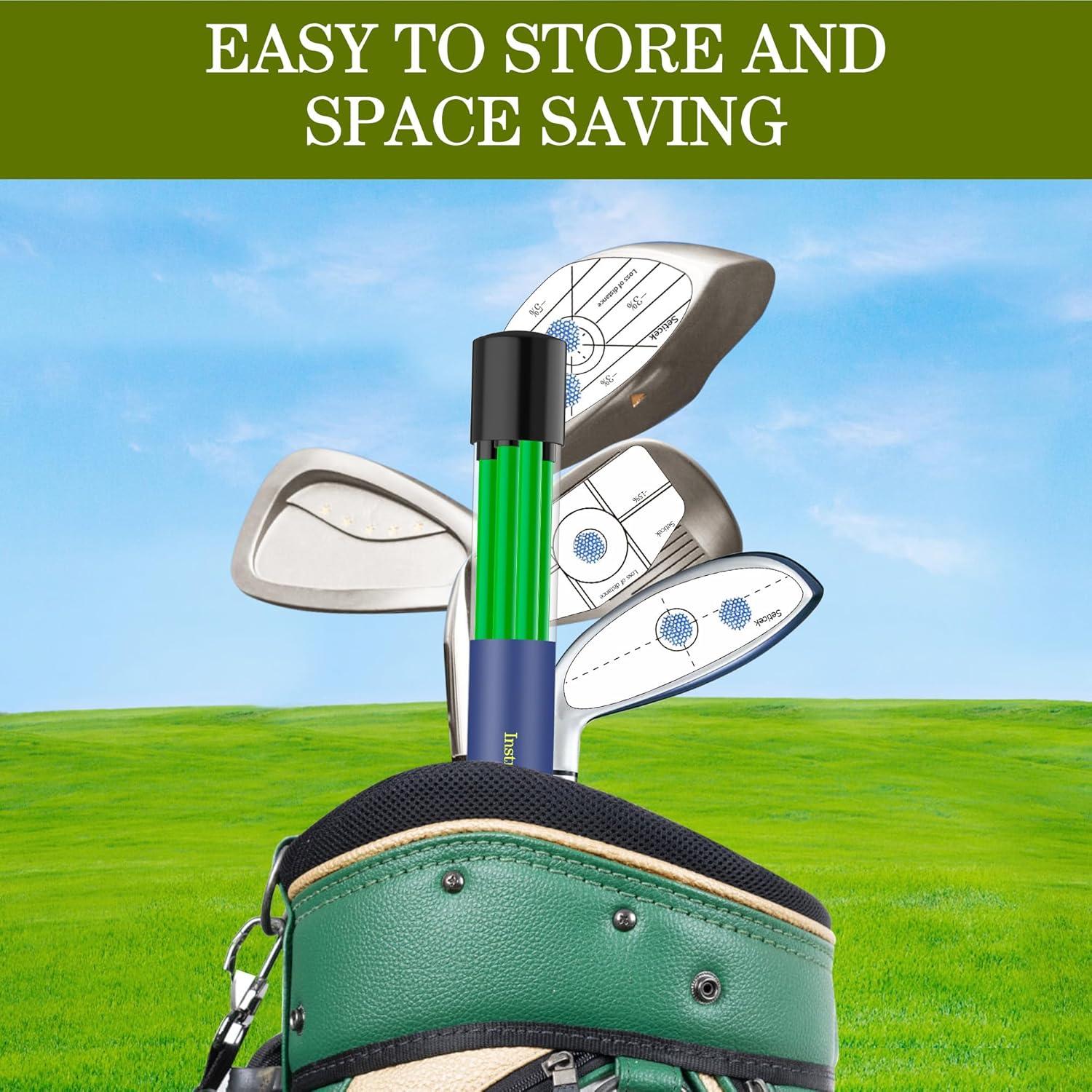 Palos de Alineación de Golf Seticek 2 Pack Plegables 121.92 cm