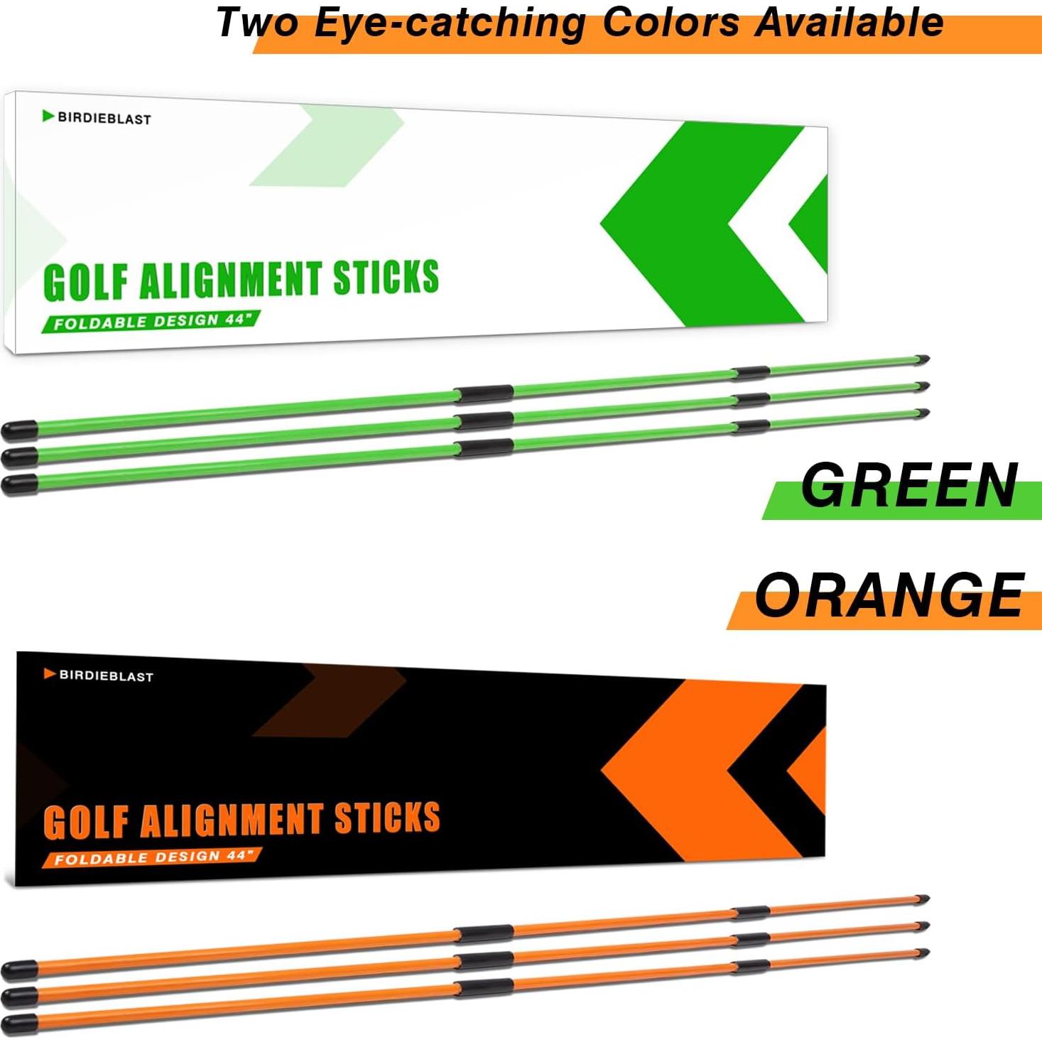 Palos de Alineación de Golf Plegables BIRDIEBLAST 40cm/101.6cm