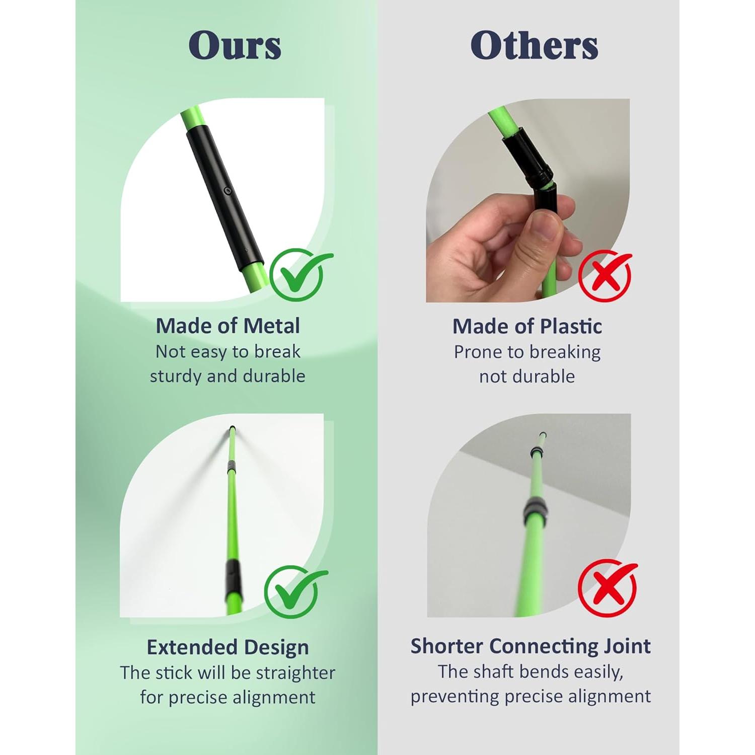 Palos de Alineación de Golf Josongslax JOSONG001 - 124 cm Plegables