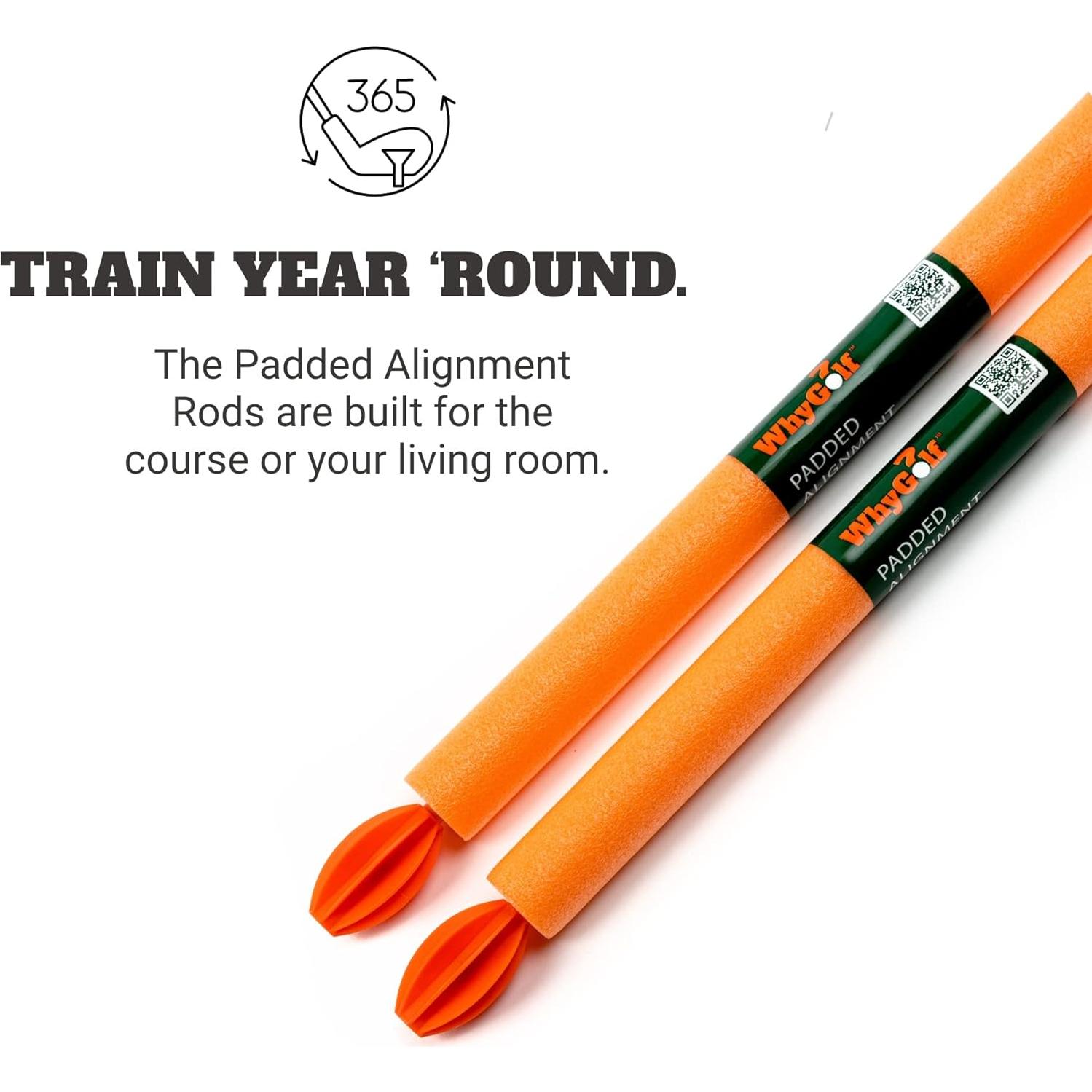 Varillas de Alineación Acolchadas WhyGolf 119 cm para Golf