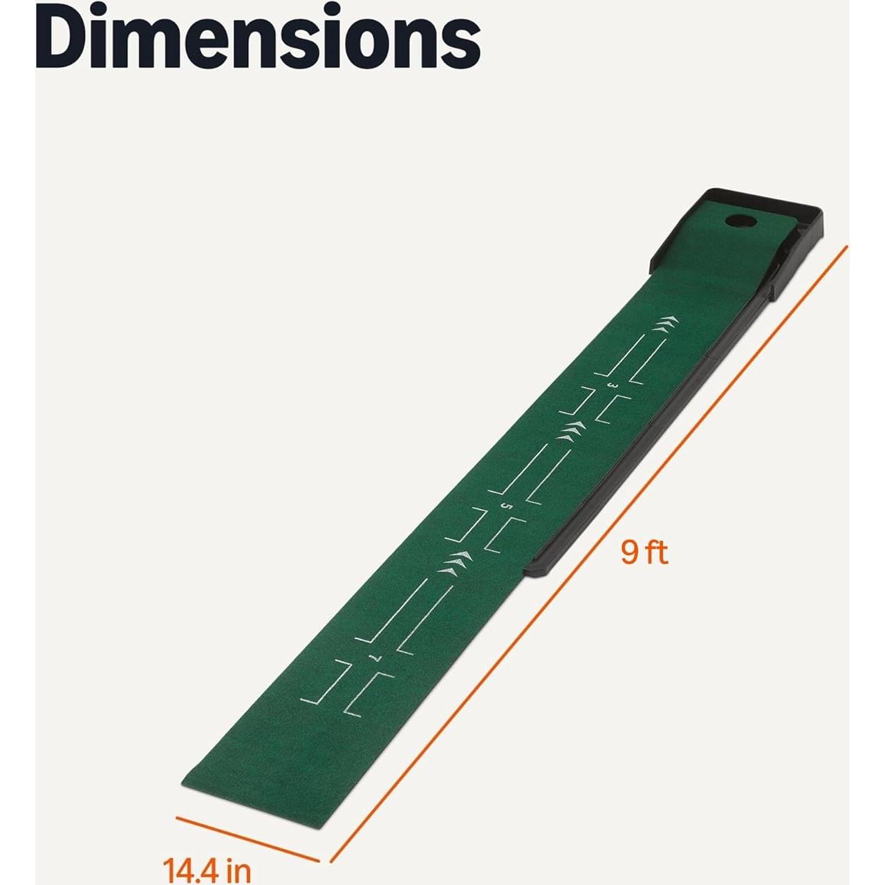 Alfombra de Putting de Golf Amazon Basics 276.9x36.6 cm