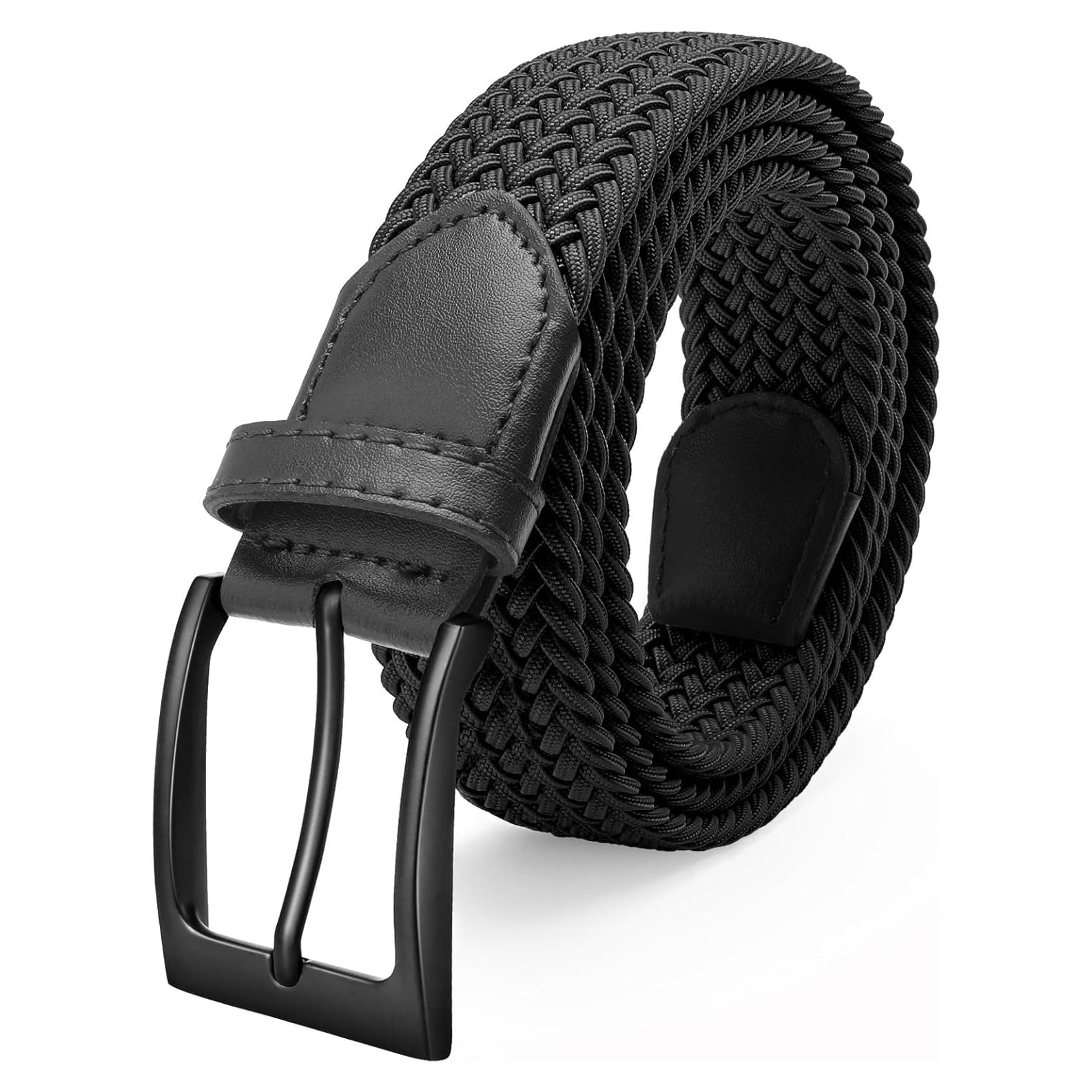 Cinturón de Golf Elástico Fairwin para Hombre 3.49 cm Negro