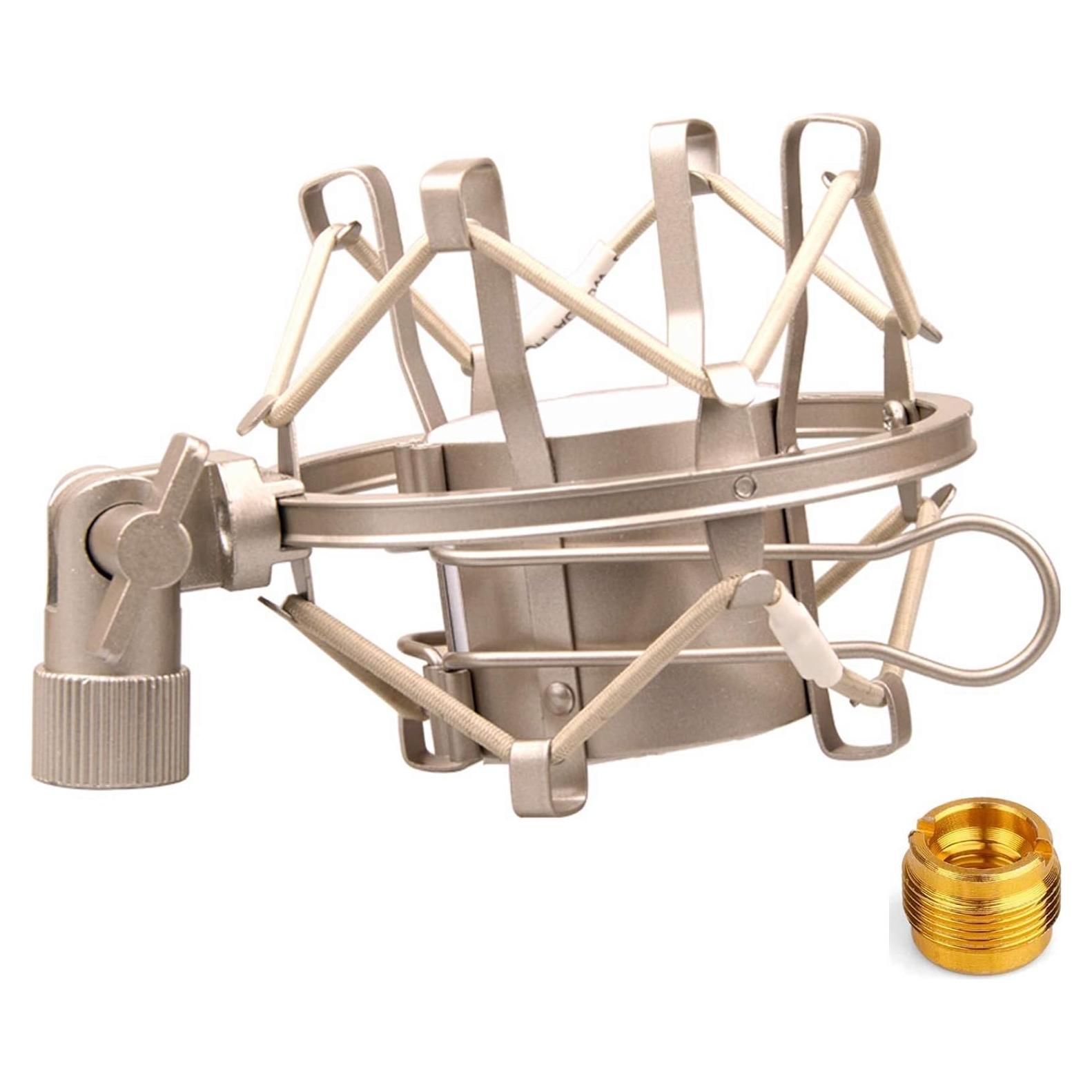 Soporte Antivibración Miwayer para Micrófono 48-54mm Plata