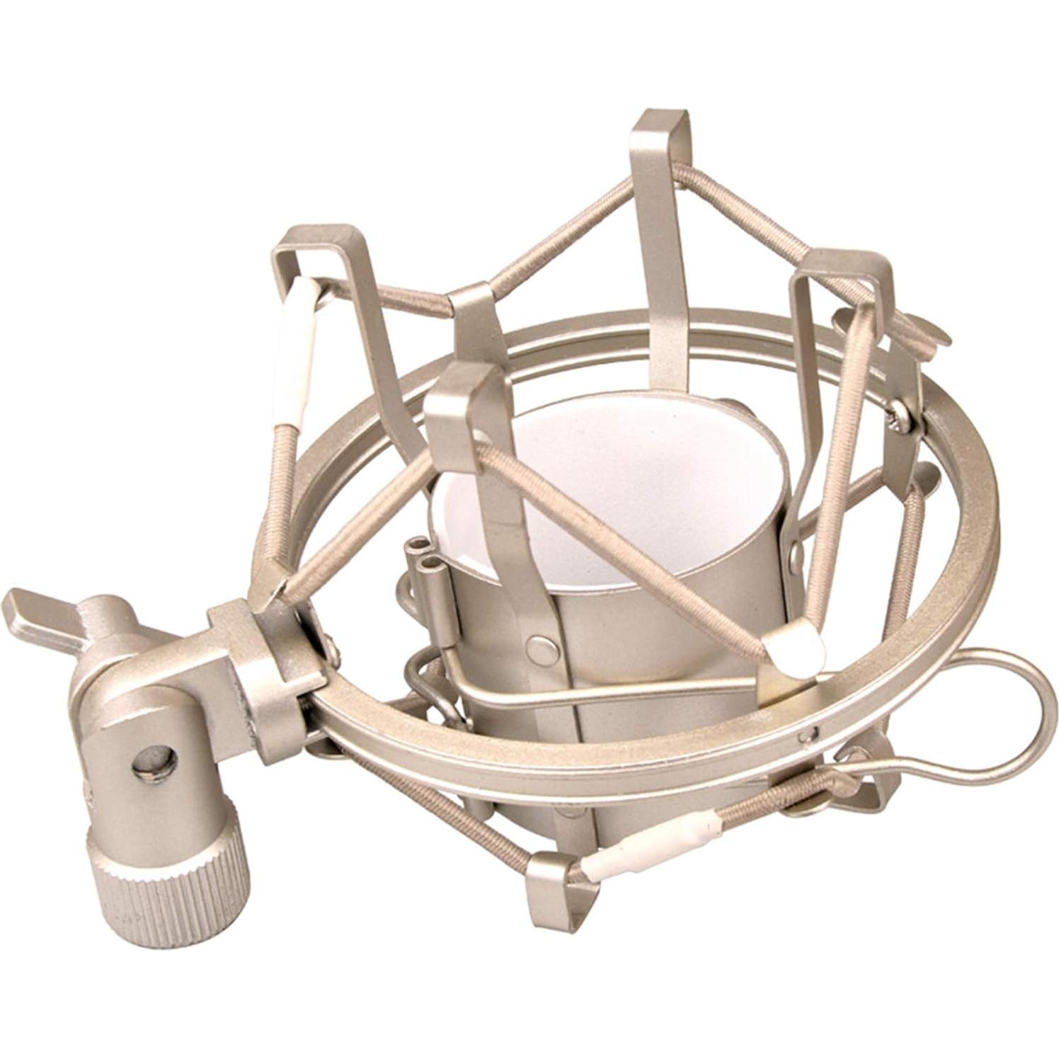 Soporte Antivibración Miwayer para Micrófono 48-54mm Plata