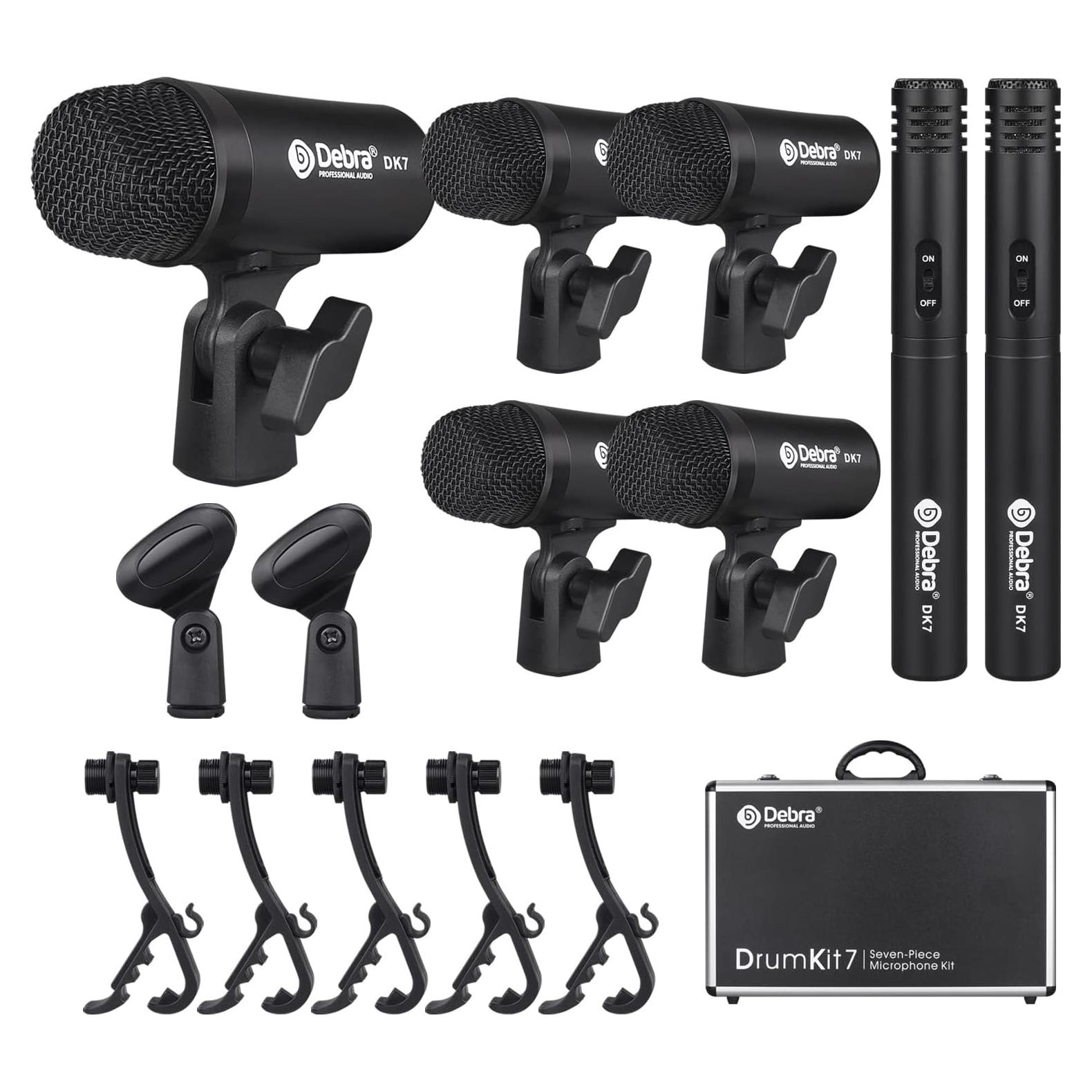Kit de Micrófono D Debra DK7 Pro 7 Piezas para Batería