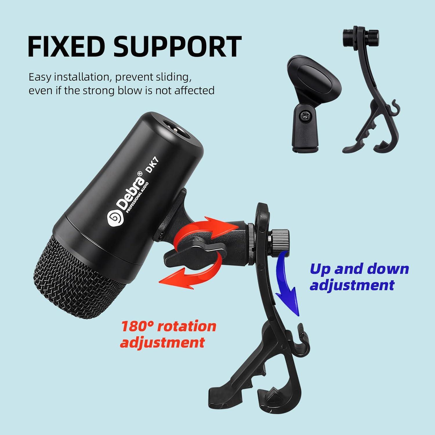 Kit de Micrófono D Debra DK7 Pro 7 Piezas para Batería