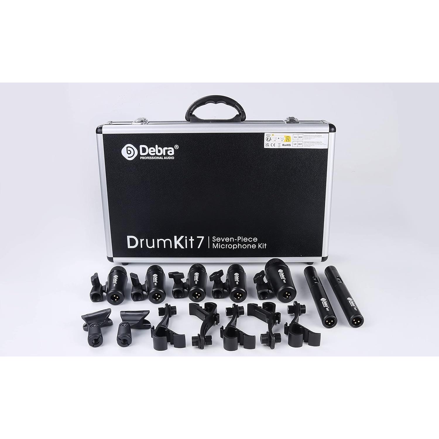 Kit de Micrófono D Debra DK7 Pro 7 Piezas para Batería