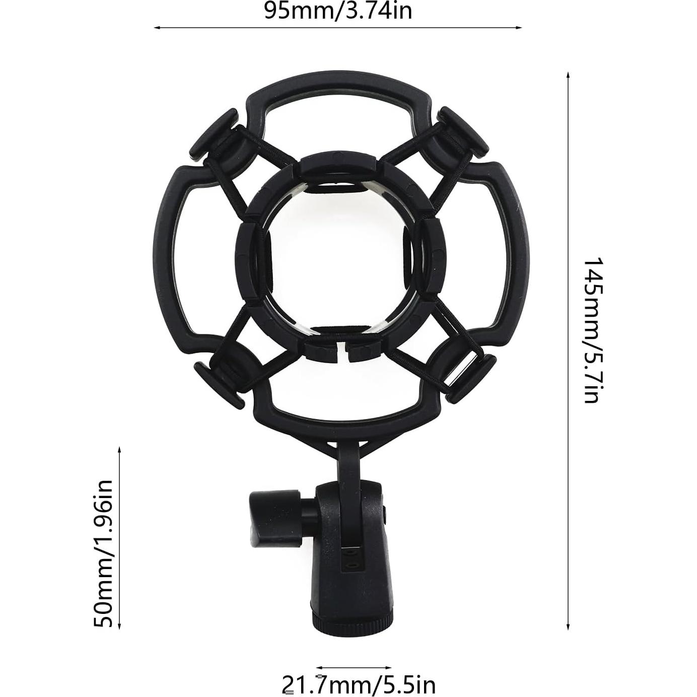 Soporte de micrófono ABS universal 42-46mm a prueba de golpes