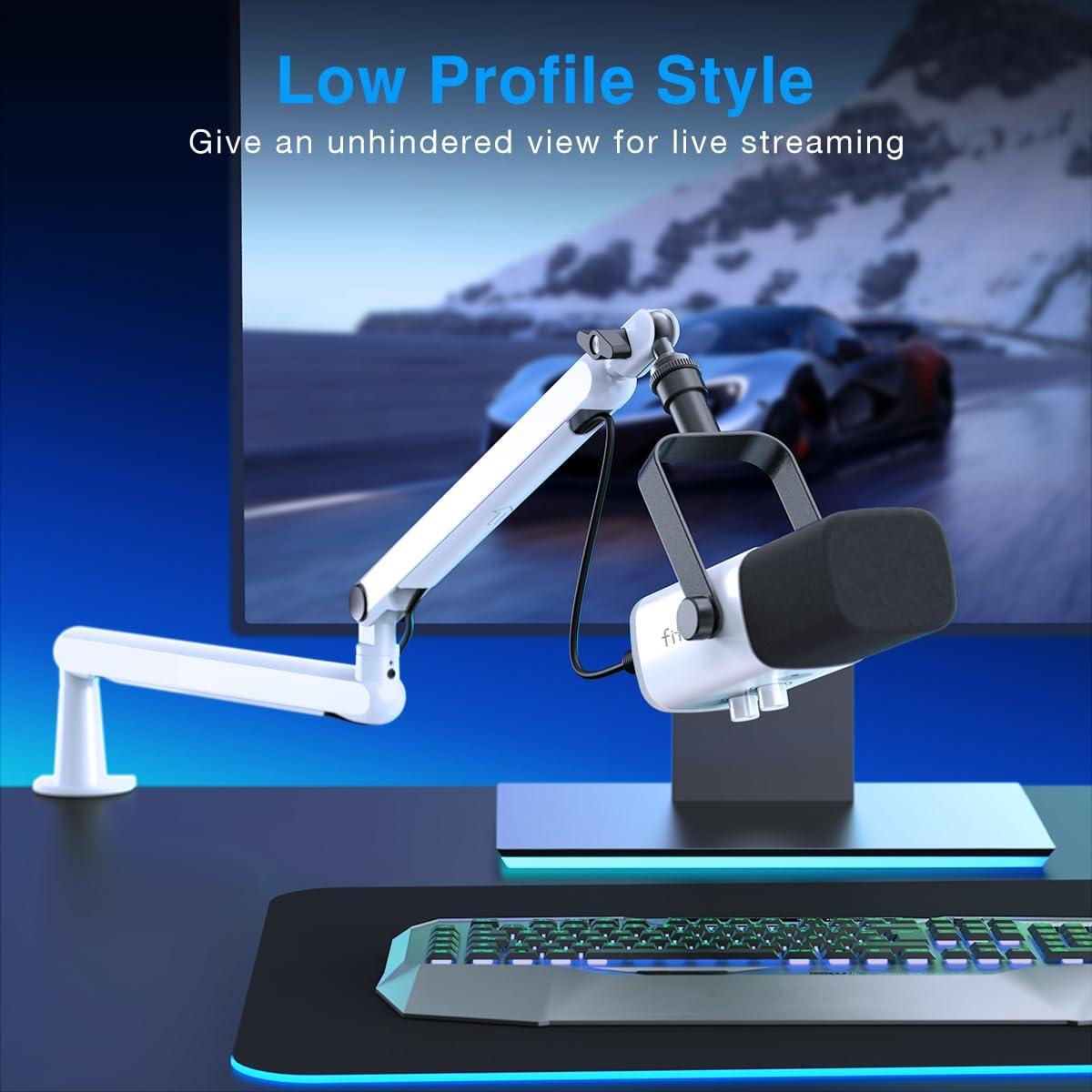 Micrófono Gaming FIFINE XLR/USB con Soporte y RGB