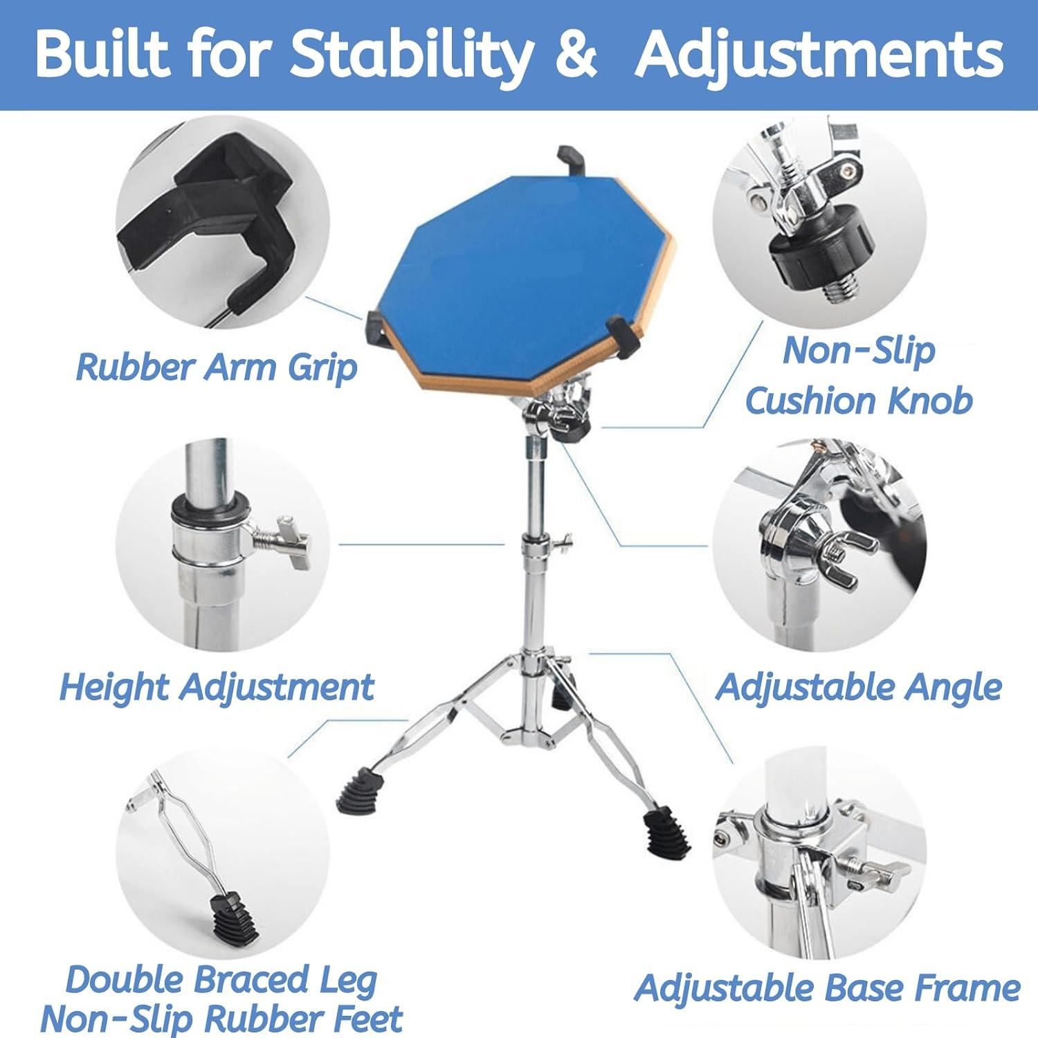 Soporte de Tambor de Caja YOUEON Ajustable 10-14" Trípode