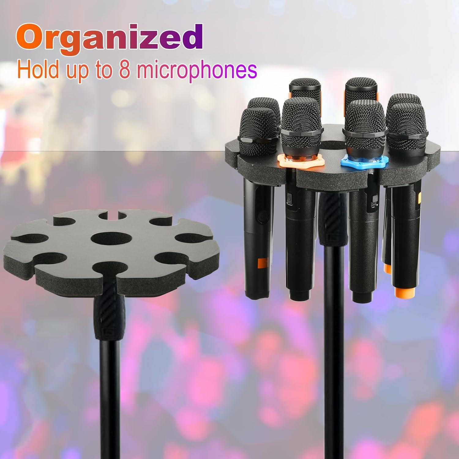 Soporte Multi Micrófono TXEsign para 8 Micrófonos - Negro