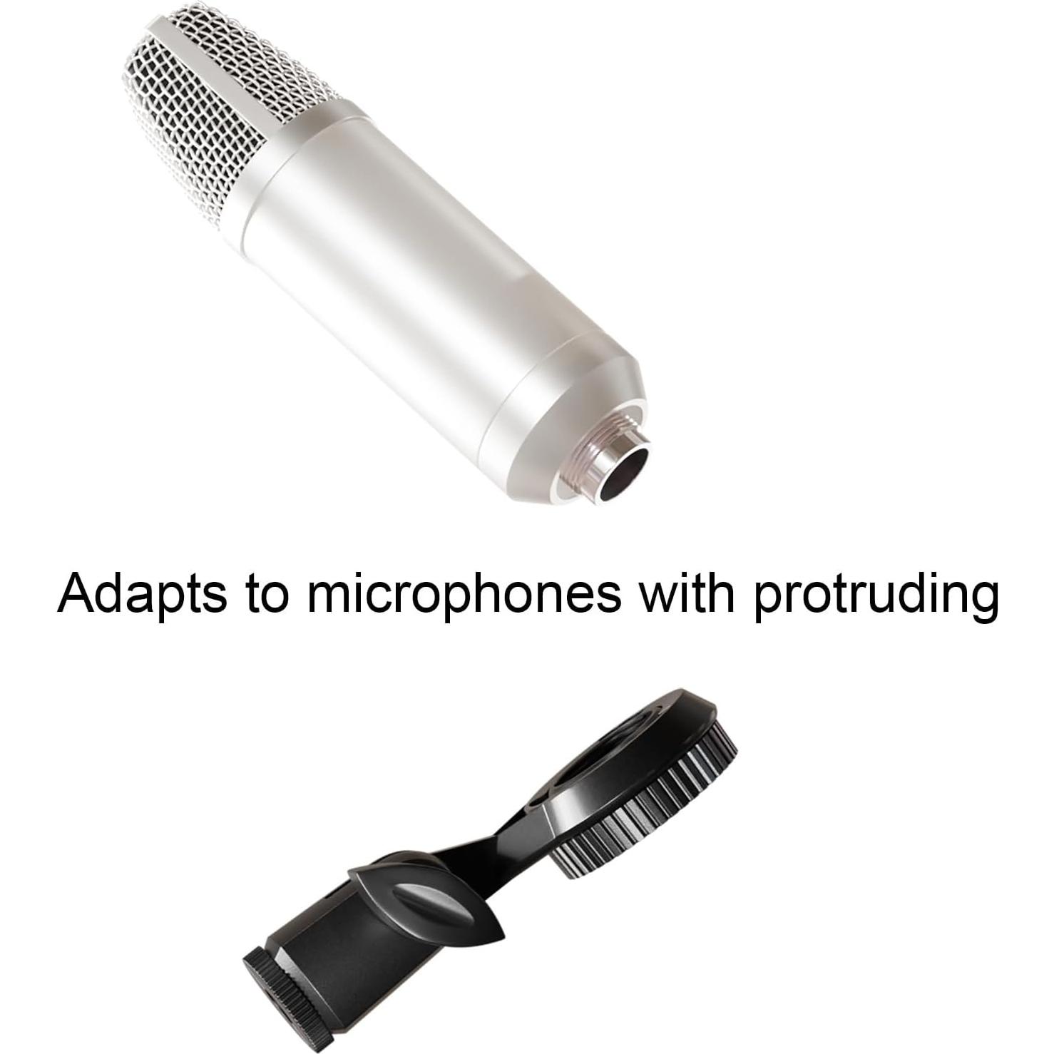 Soporte de Micrófono de Condensador Negro 95mm M16/3/8