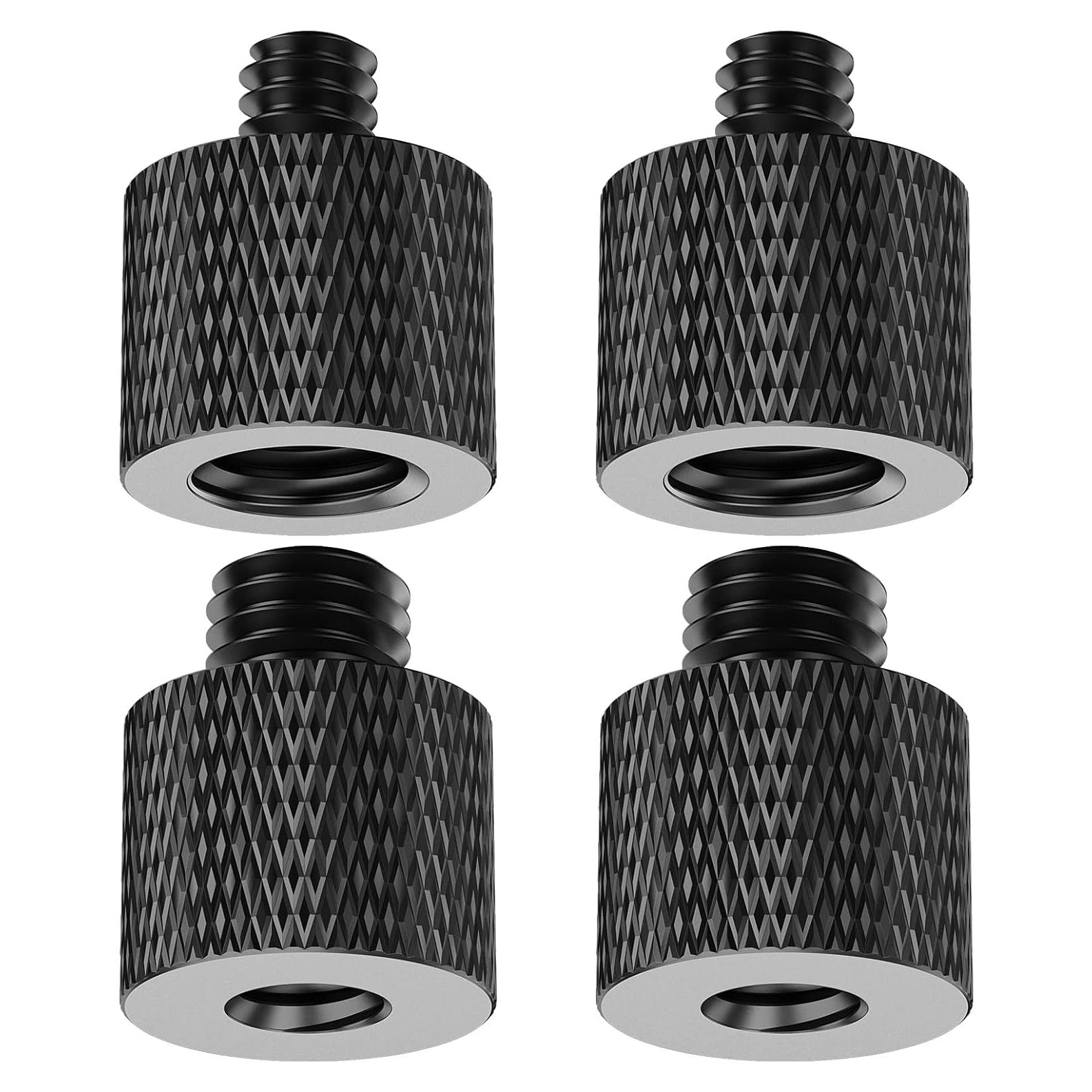 Adaptador de tornillo 3/8 a 1/4 Rigych - 4 Pcs Aluminio