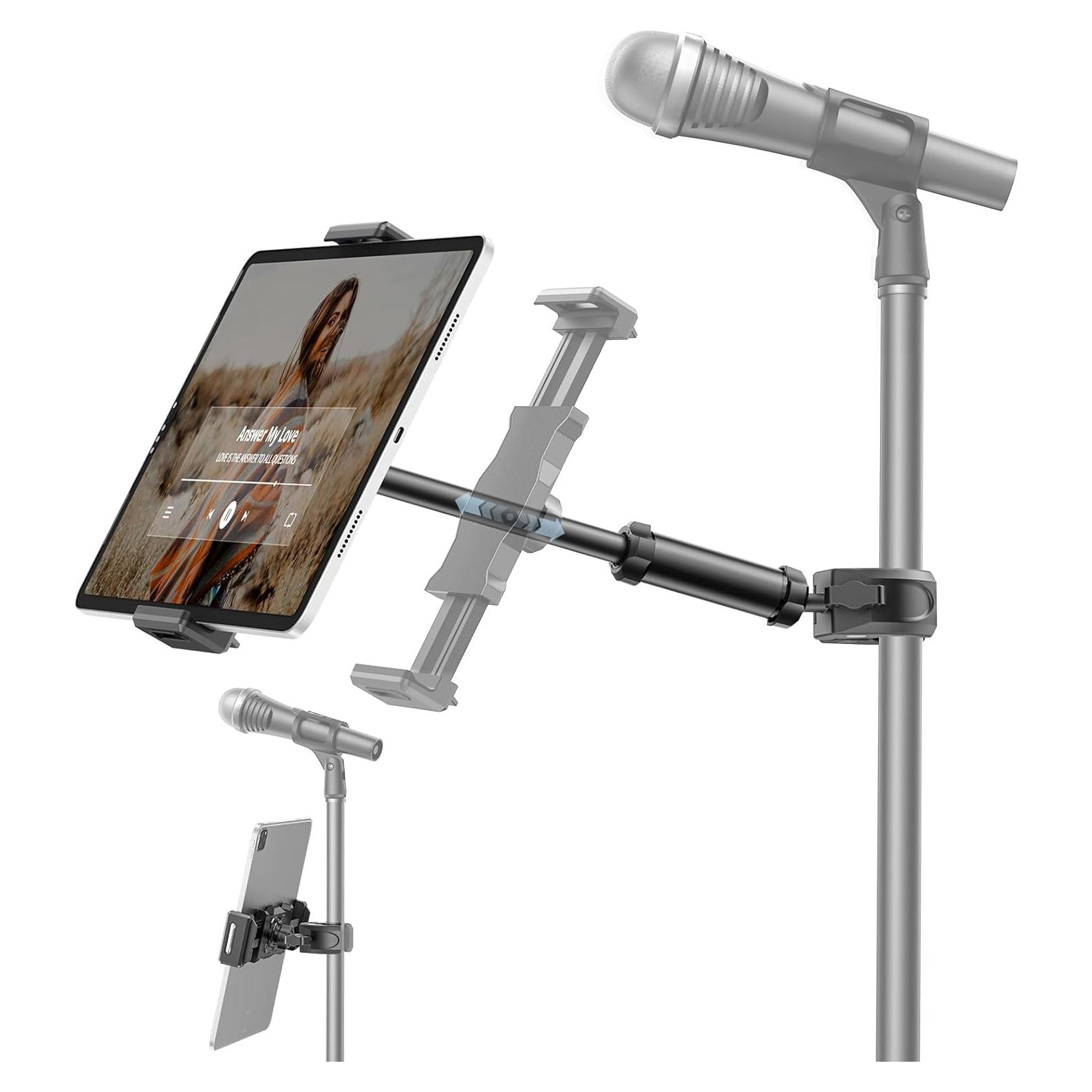 Soporte para iPad KDD Ajustable para Micrófono 4.7-12.9"