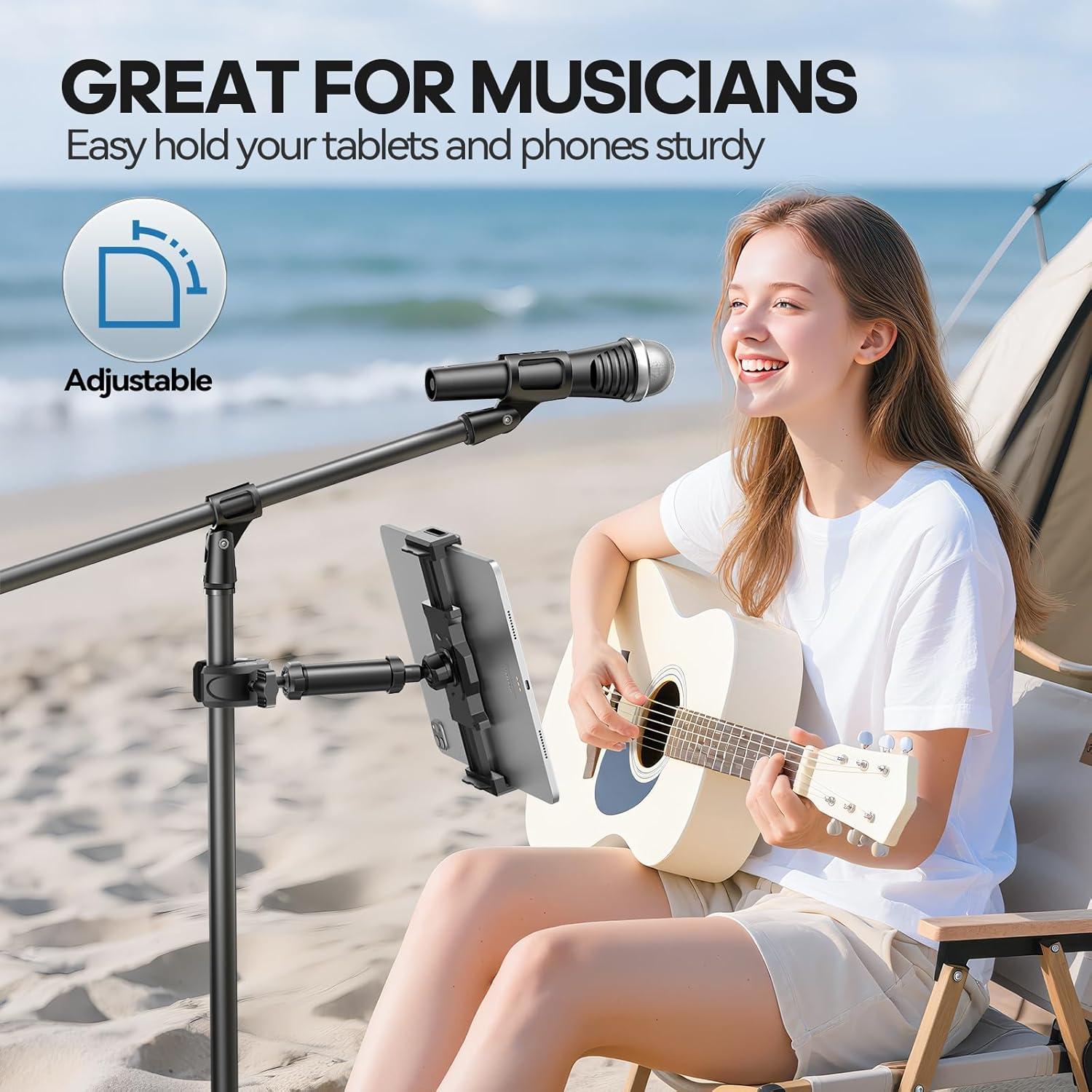 Soporte para iPad KDD Ajustable para Micrófono 4.7-12.9"
