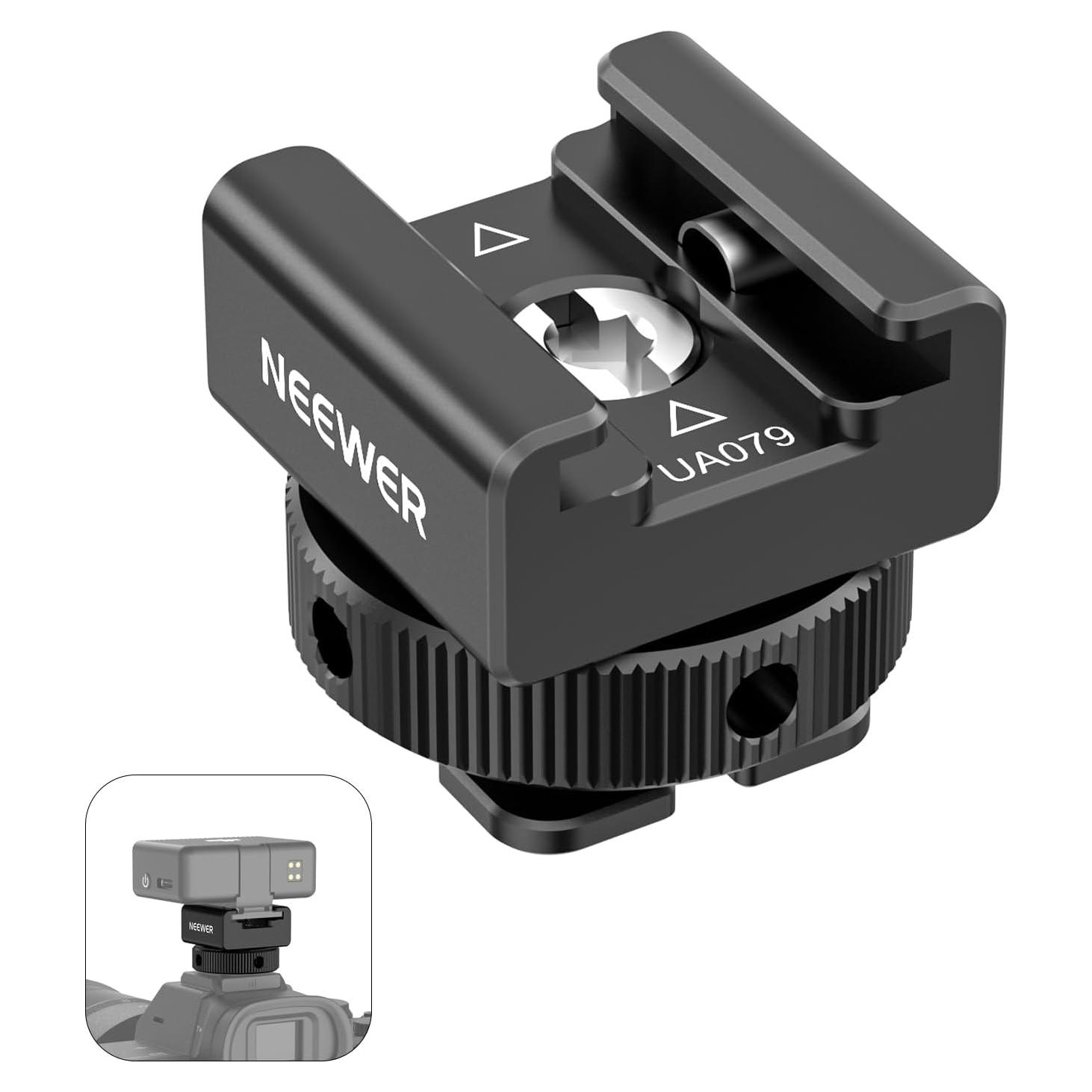 Adaptador de Montaje de Zapata Fría NEEWER UA079 para Micrófonos