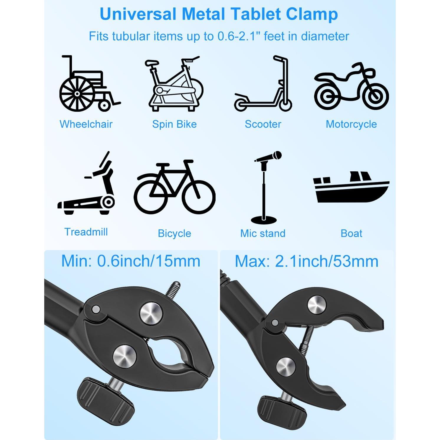Soporte para Tableta de Bicicleta Estática Kolasels GN360, Ajustable