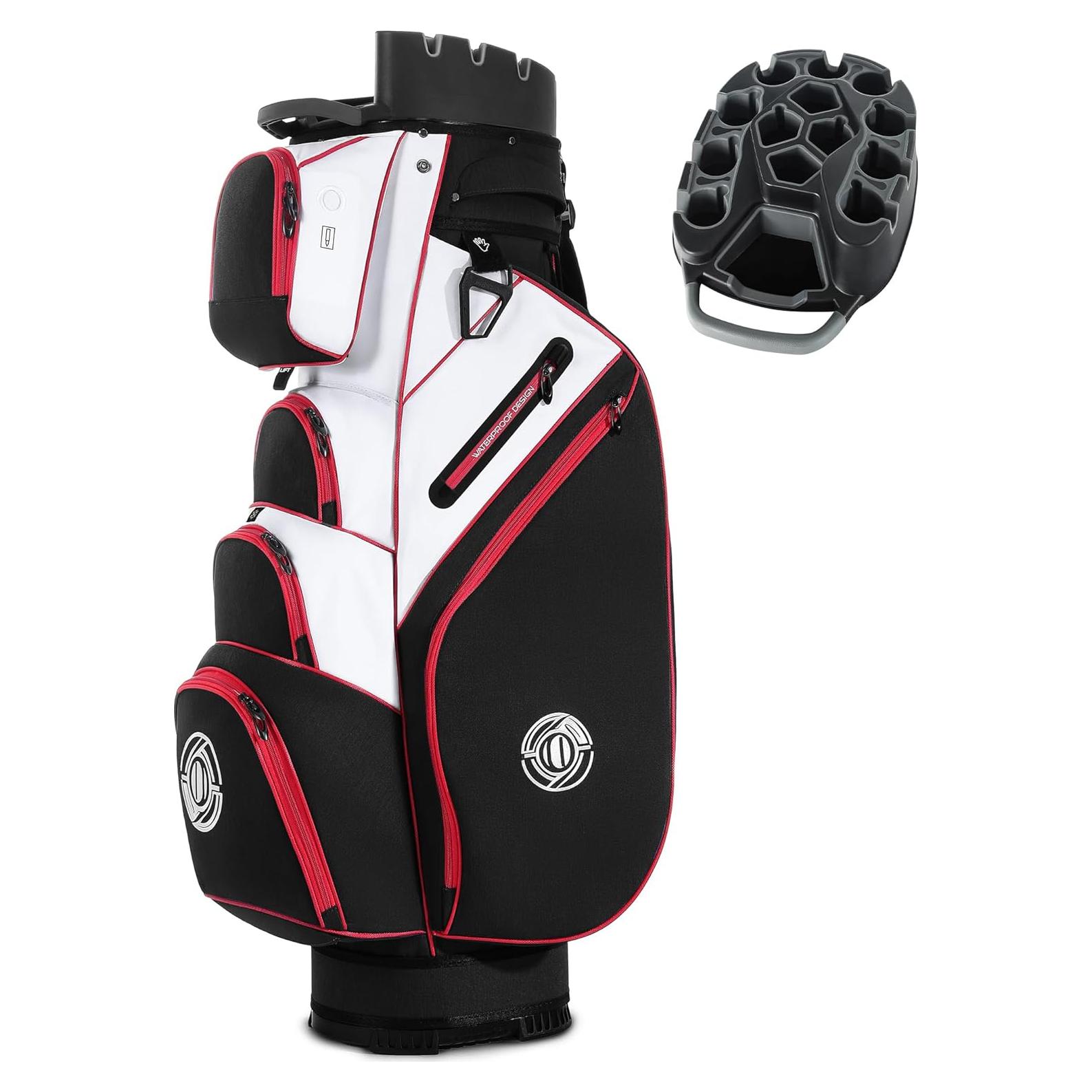 Bolsa de Carro de Golf Shopsource 14 Vías con Divisores y Asa Ergonómica