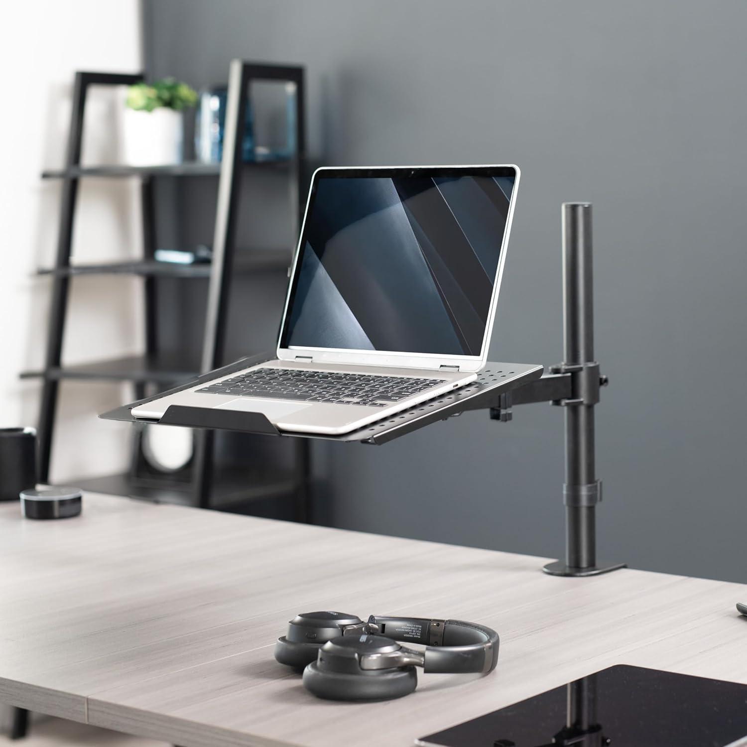 Soporte de Escritorio para Laptop VIVO STAND-V001L Ajustable Negro