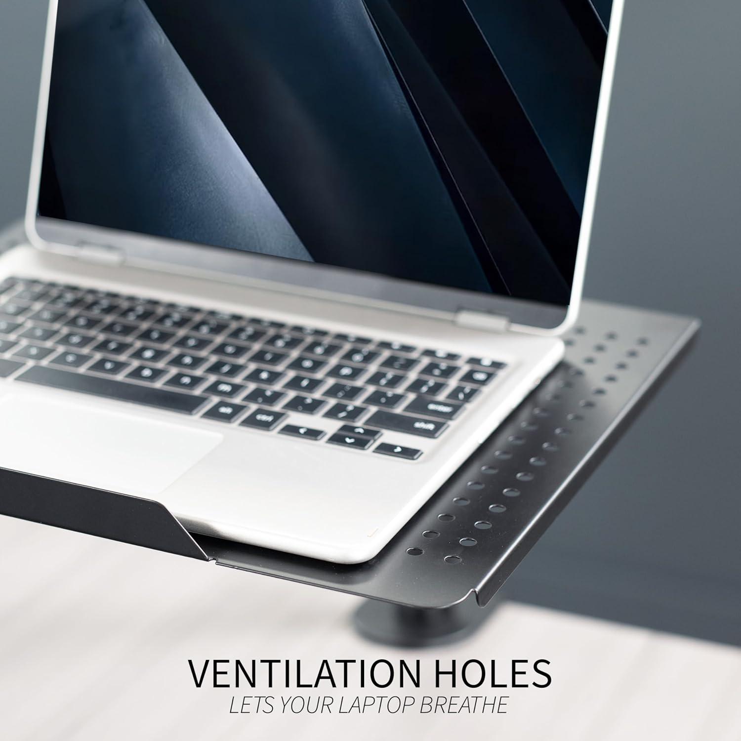 Soporte de Escritorio para Laptop VIVO STAND-V001L Ajustable Negro