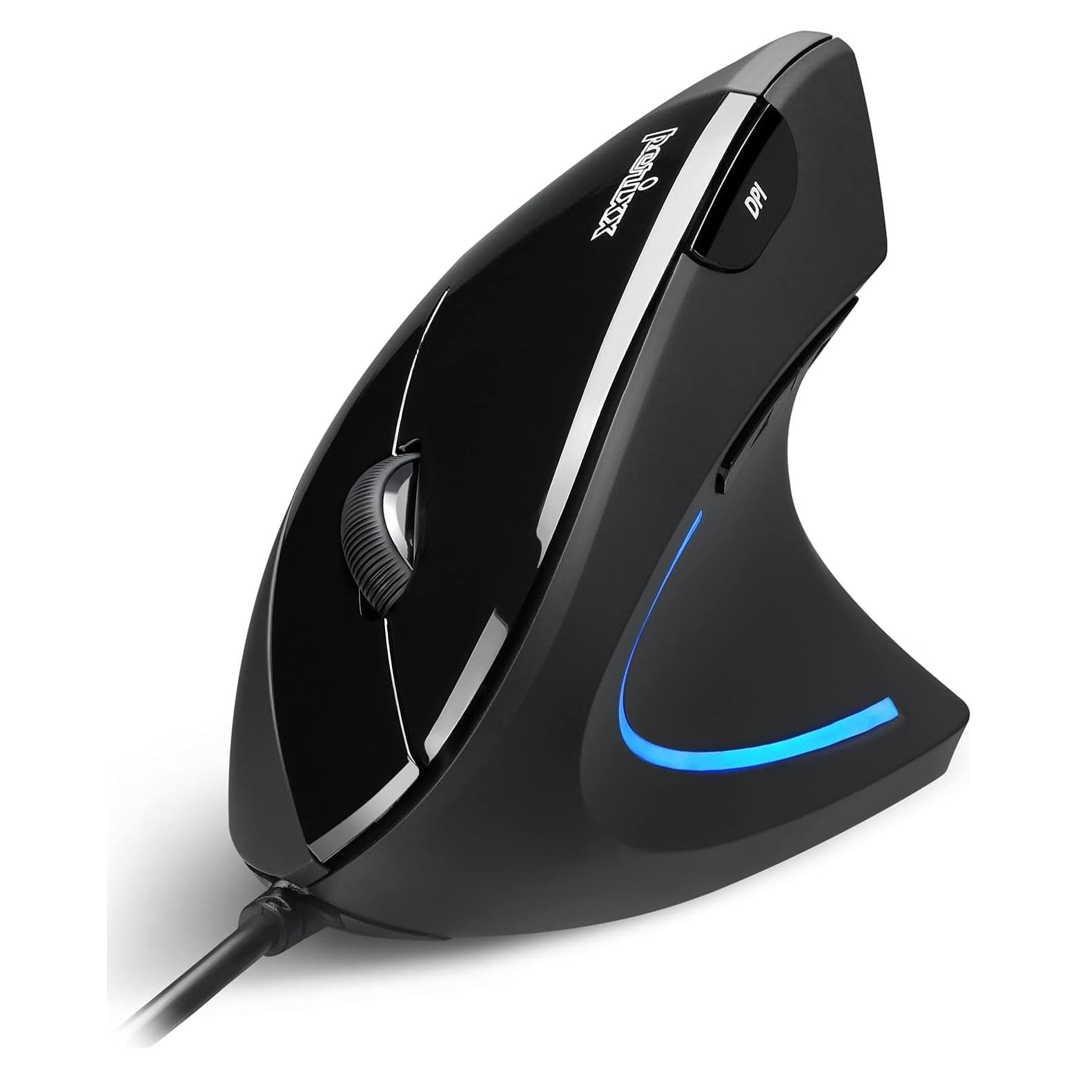 Ratón Vertical Ergonómico Perixx PERIMICE-513 1000/1600 DPI