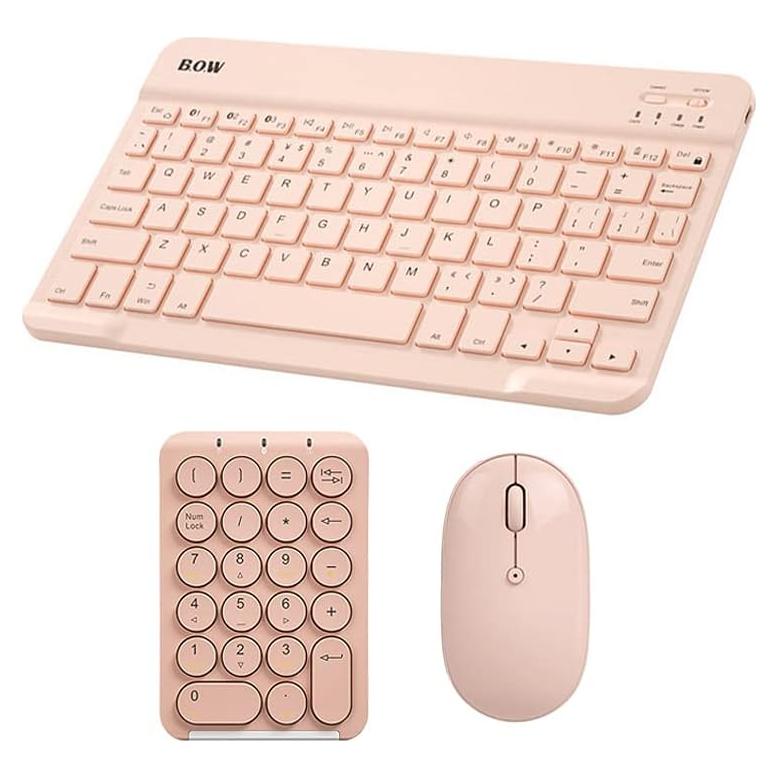 Conjunto Teclado y Ratón Portátil CHYH, 3 Piezas, Silencioso