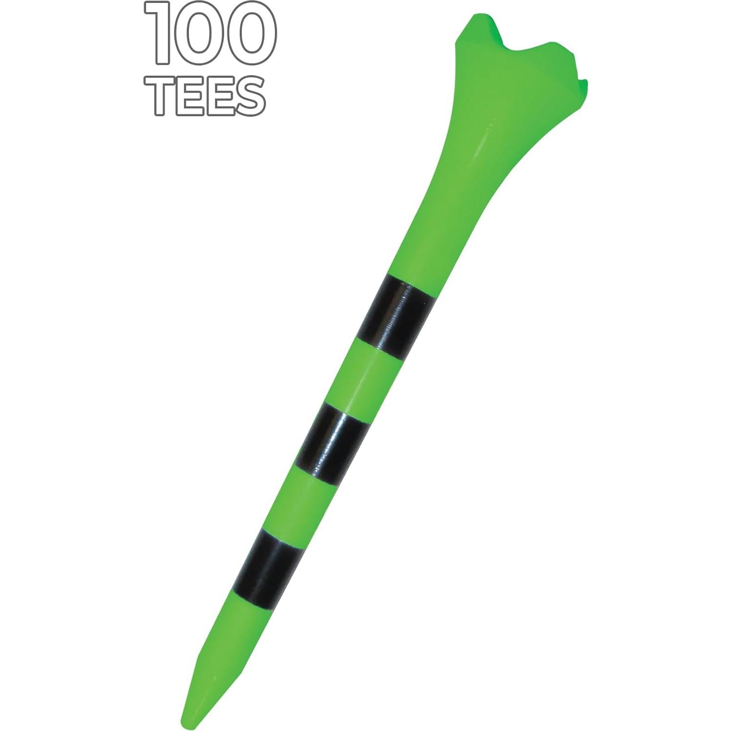 Tees de Golf Pride Performance 2.7 cm Rayados - 100 Unidades