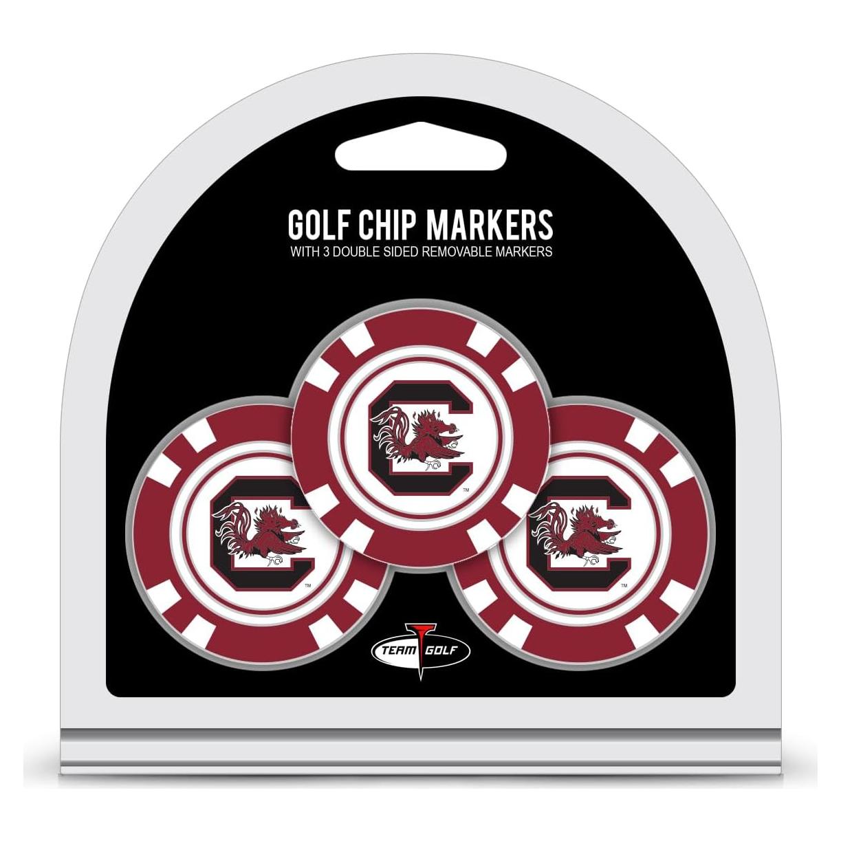 Fichas de Poker Team Golf NCAA con Marcadores Doble Cara