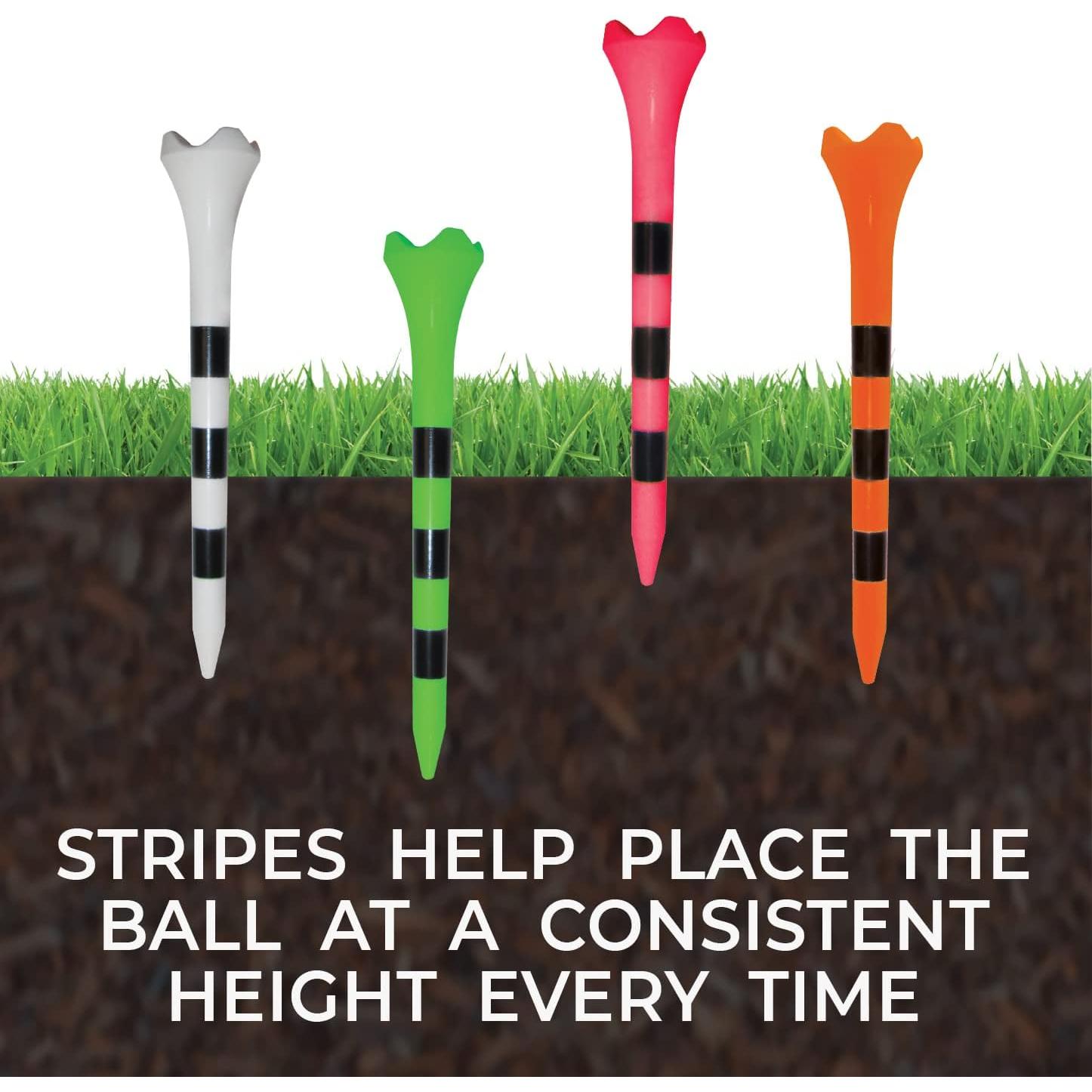 Tees de Golf de Plástico Pride Performance 8.26 cm - 30 Unidades